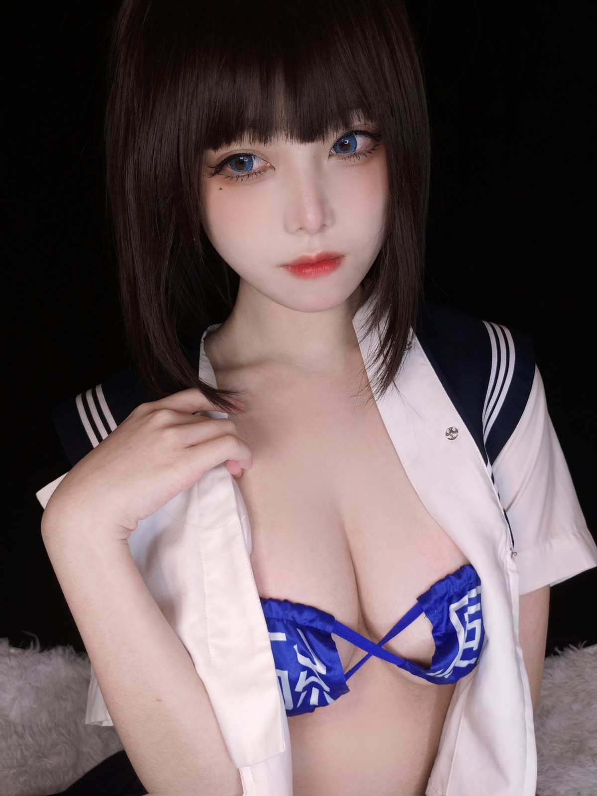 xgyw.top_萌系小姐姐蜜汁猫裘坏学妹自拍主题私房半脱露性感内衣配破烂黑丝诱惑写真38P