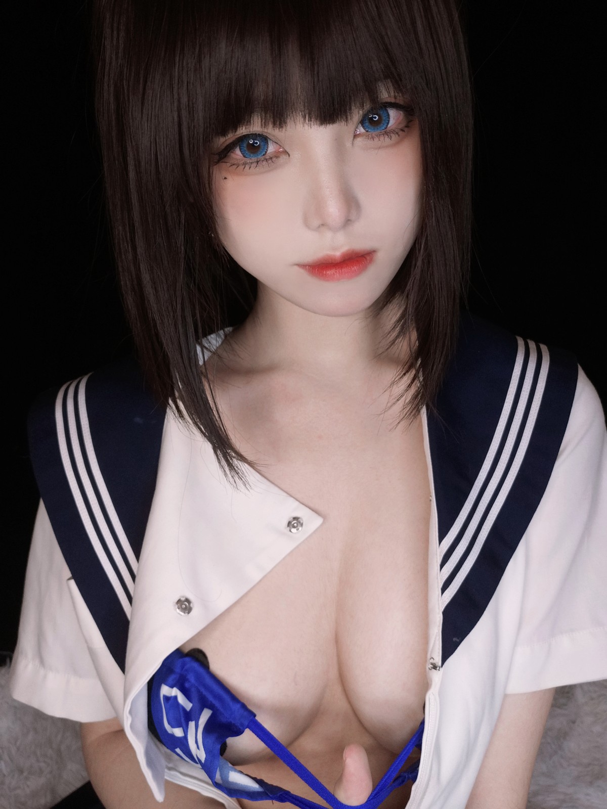 xgyw.top_萌系小姐姐蜜汁猫裘坏学妹自拍主题私房半脱露性感内衣配破烂黑丝诱惑写真38P