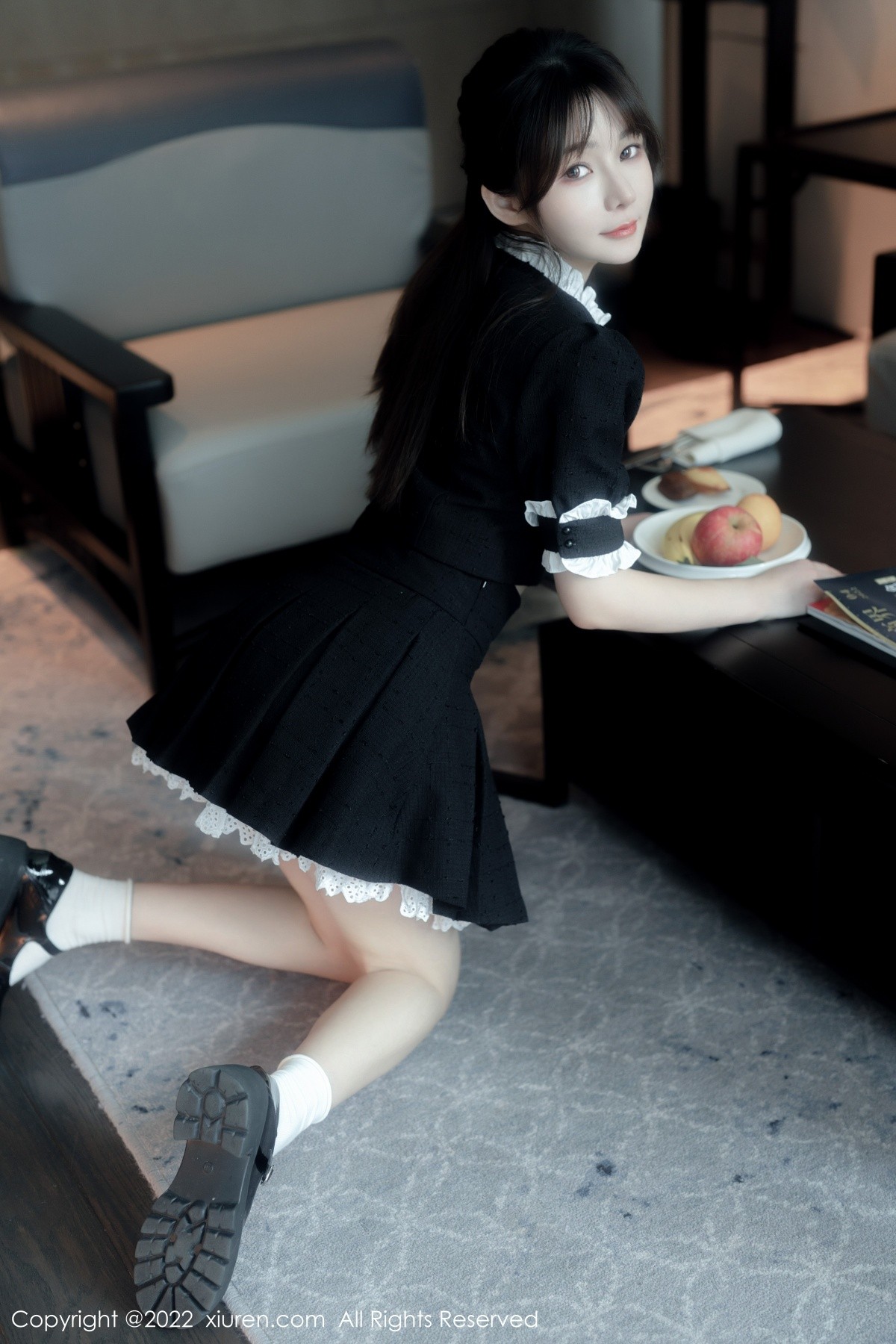 xgyw.top_XiuRen第5626期_模特婠婠么脱黑色短款连衣裙露性感黑色内衣秀曼妙身材诱惑写真64P