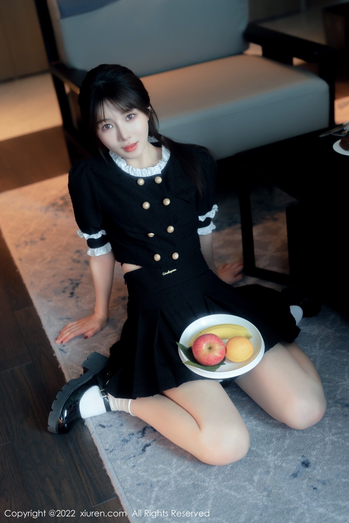 xgyw.top_XiuRen第5626期_模特婠婠么脱黑色短款连衣裙露性感黑色内衣秀曼妙身材诱惑写真64P