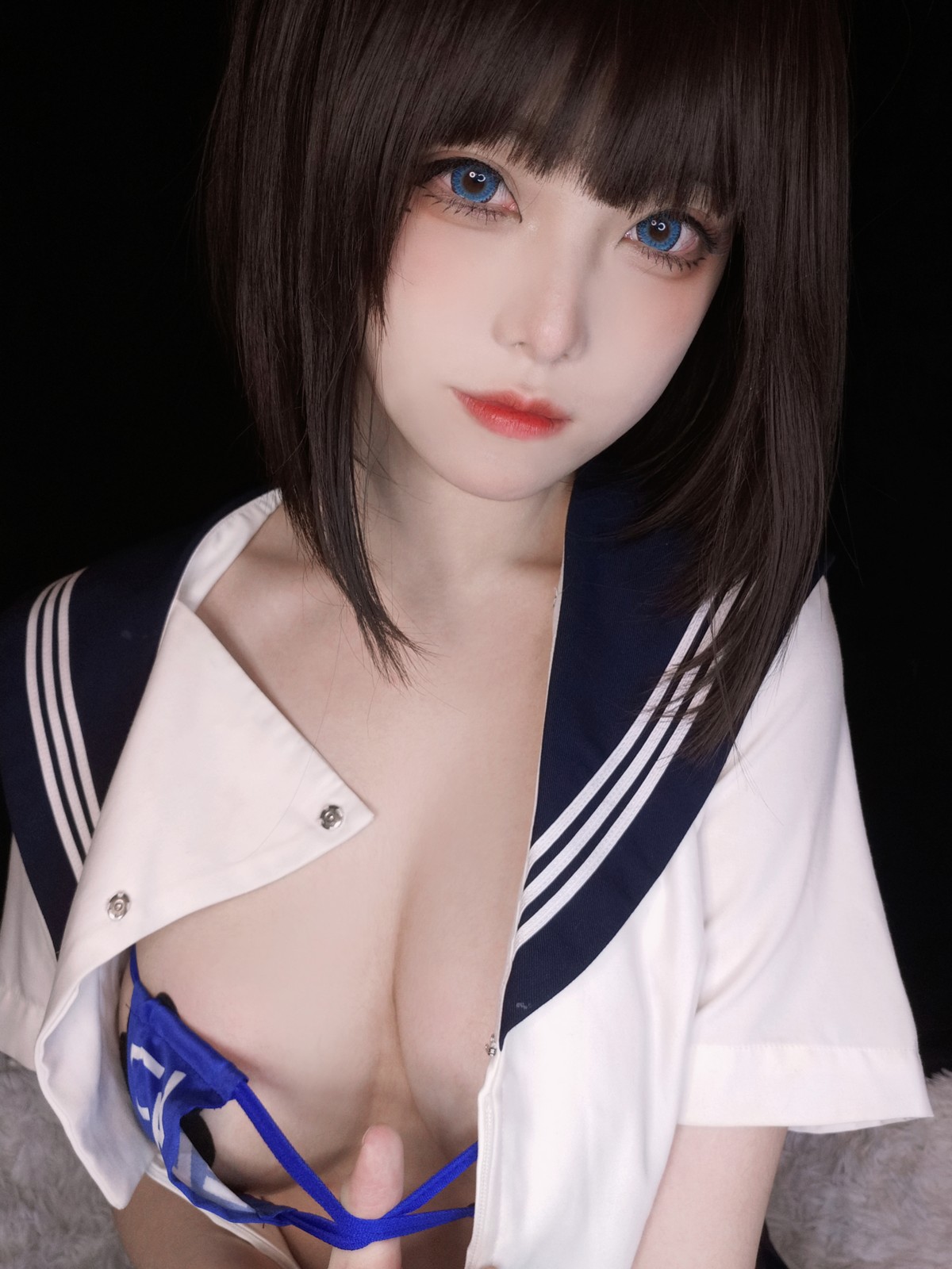 xgyw.top_萌系小姐姐蜜汁猫裘坏学妹自拍主题私房半脱露性感内衣配破烂黑丝诱惑写真38P