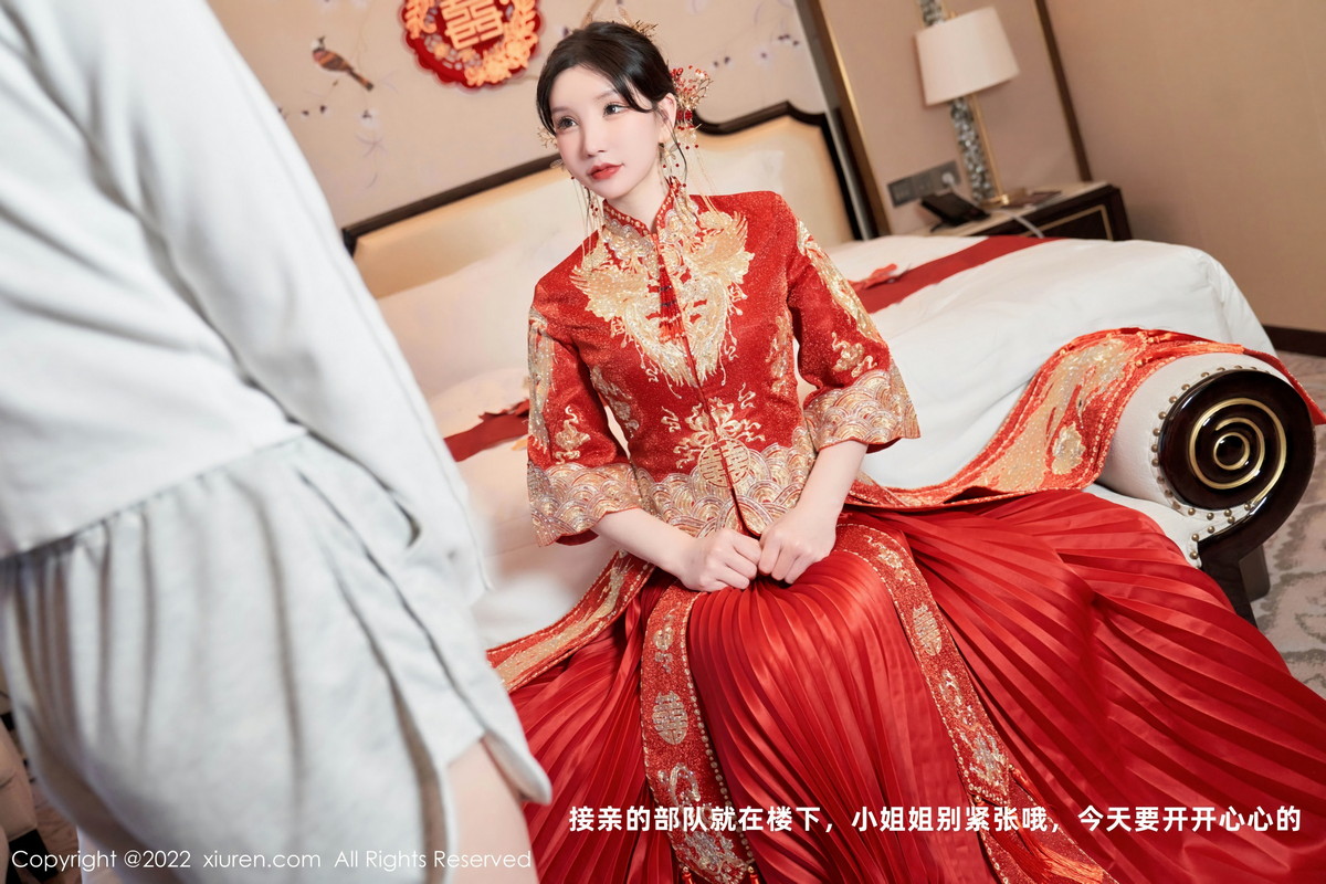 xgyw.top_XiuRen第5675期_女神周于希Sally私房脱新娘装露红色蕾丝内衣超薄肉丝诱惑写真80P