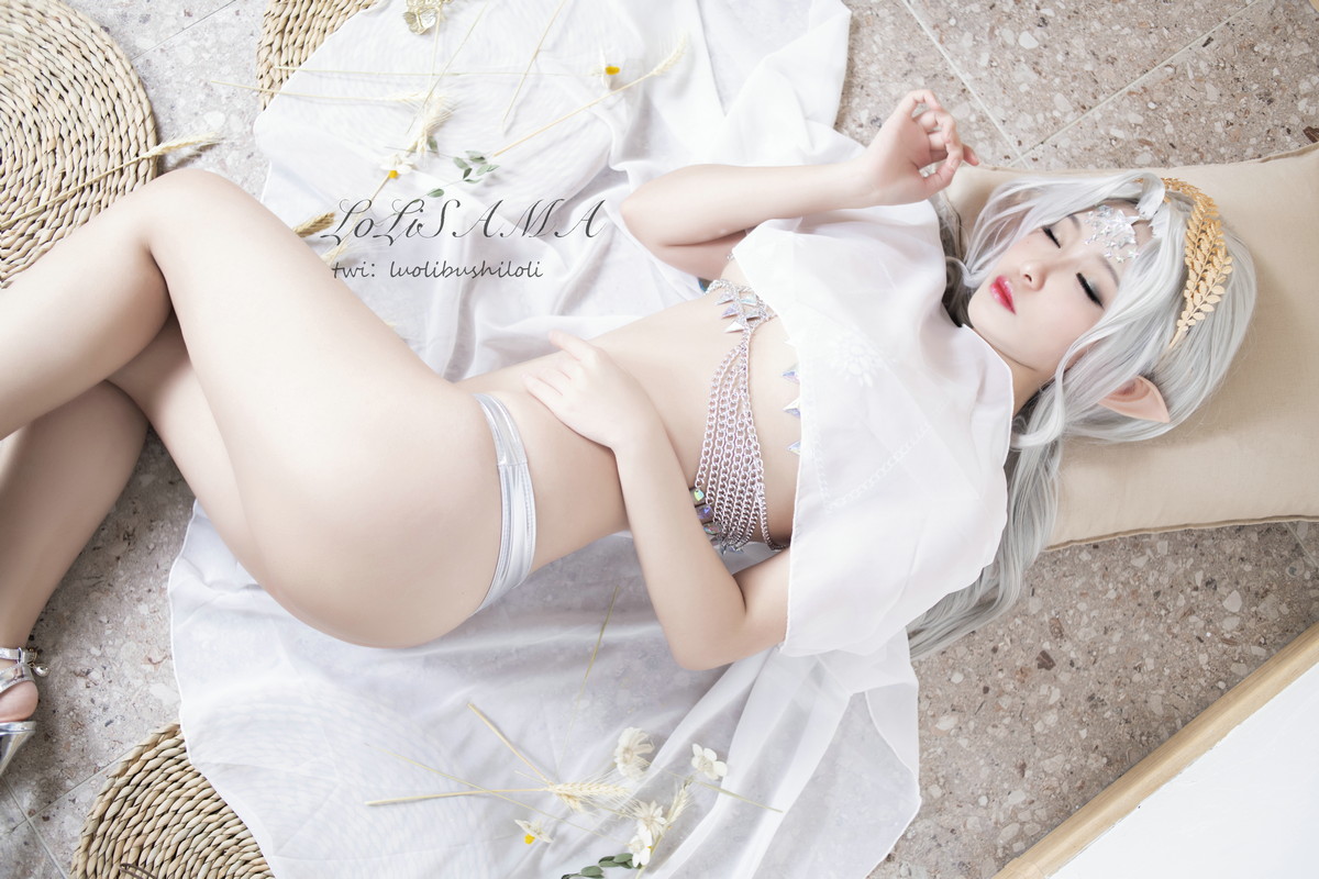 xgyw.top_动漫博主洛璃LoLiSAMA精灵主题透明薄纱露情趣内衣秀豪乳砖石遮点诱惑写真107P