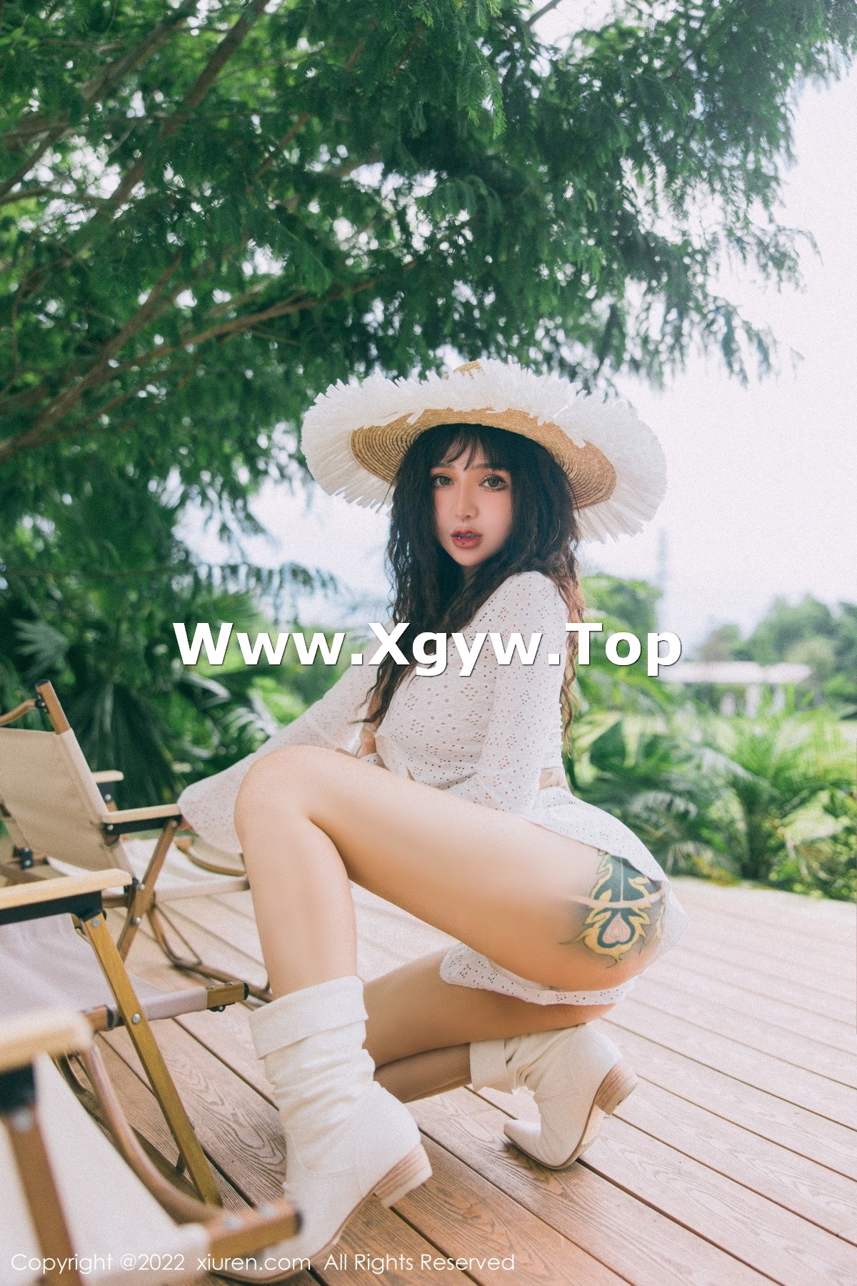 xgyw.top_XiuRen第5683期_模特文静儿户外性感白色缕空服饰秀魔鬼身材浑圆翘臀诱惑写真84P
