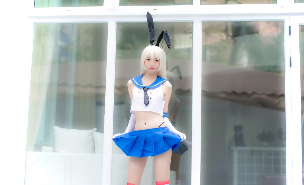 xgyw.top_网络美女西瓜少女C服岛风白贞摄影会主题性感兔女郎装扮秀苗条身材迷人写真93P