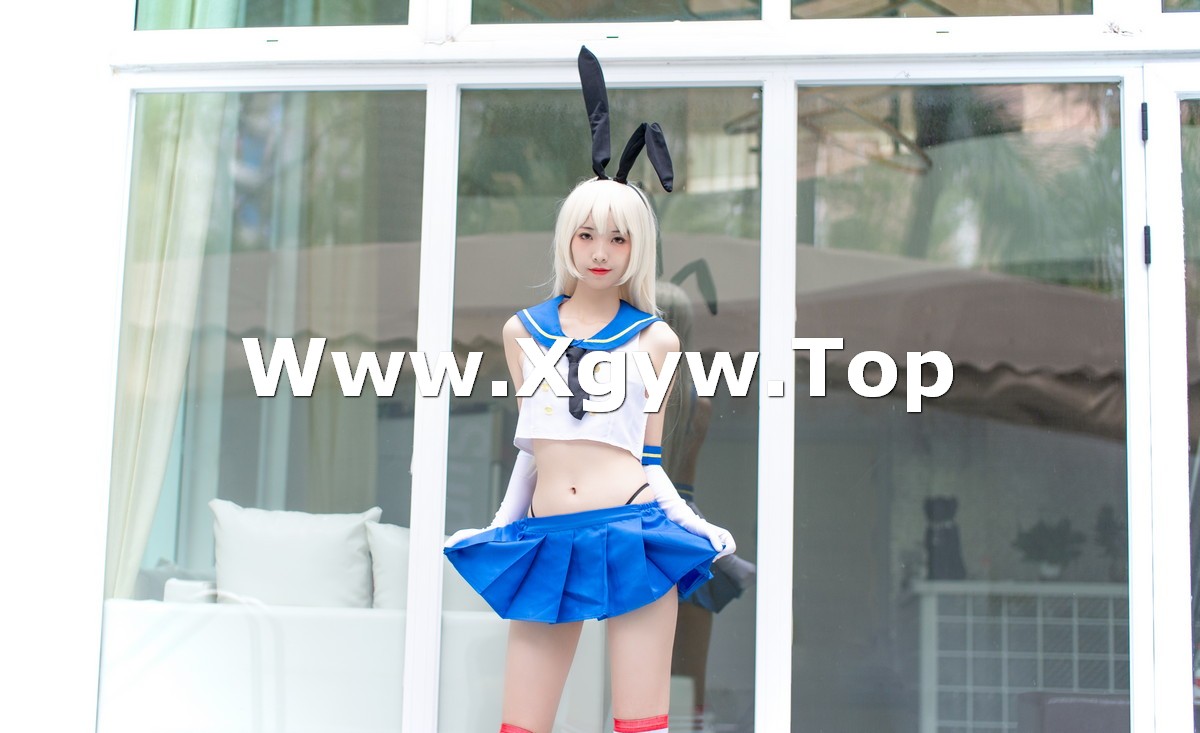 xgyw.top_网络美女西瓜少女C服岛风白贞摄影会主题性感兔女郎装扮秀苗条身材迷人写真93P