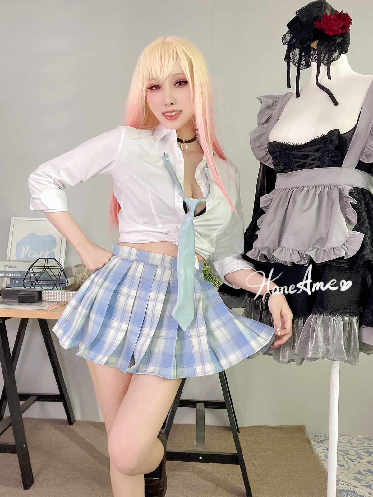 xgyw.top_Coser美女雨波_HaneAme海梦恶魔包主题性感黑色情趣内衣秀豪乳翘臀诱惑写真136P
