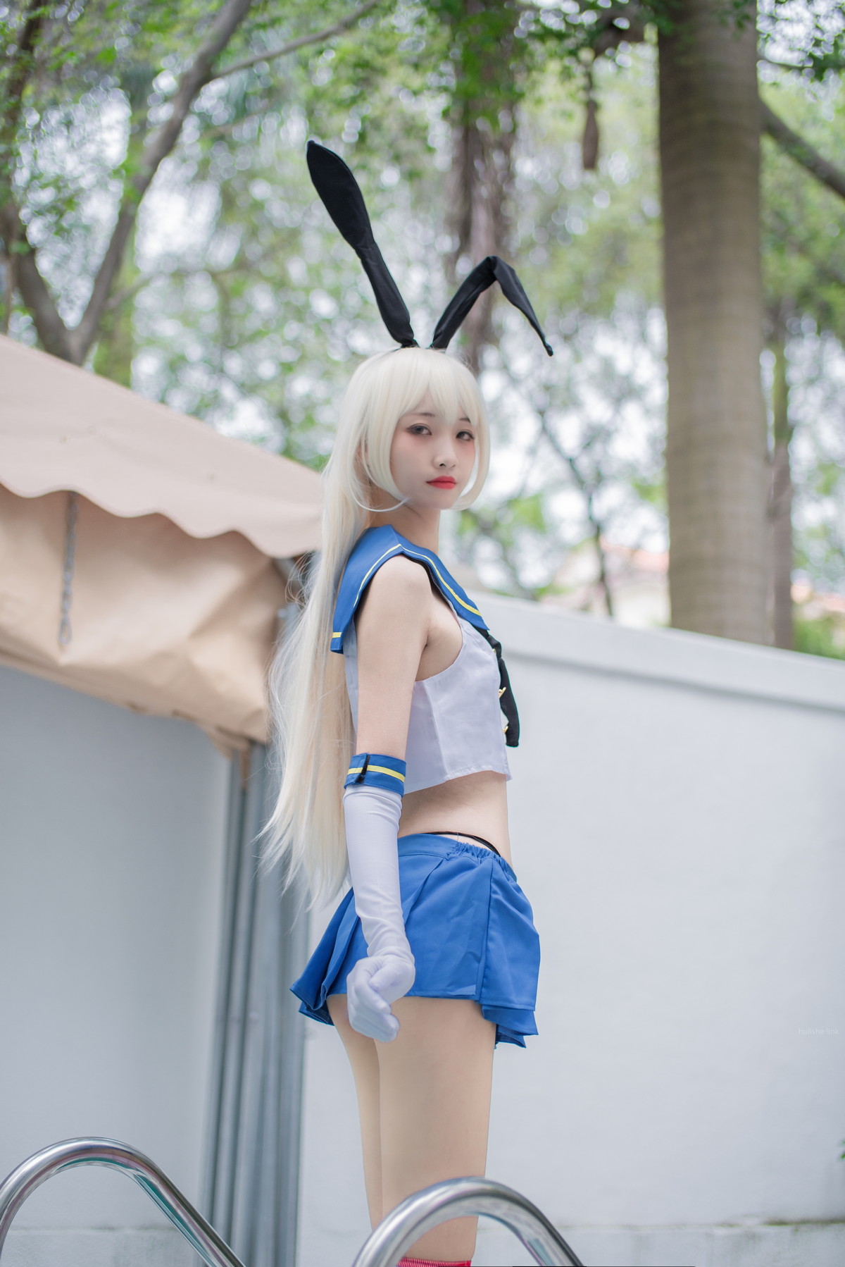 xgyw.top_网络美女西瓜少女C服岛风白贞摄影会主题性感兔女郎装扮秀苗条身材迷人写真93P