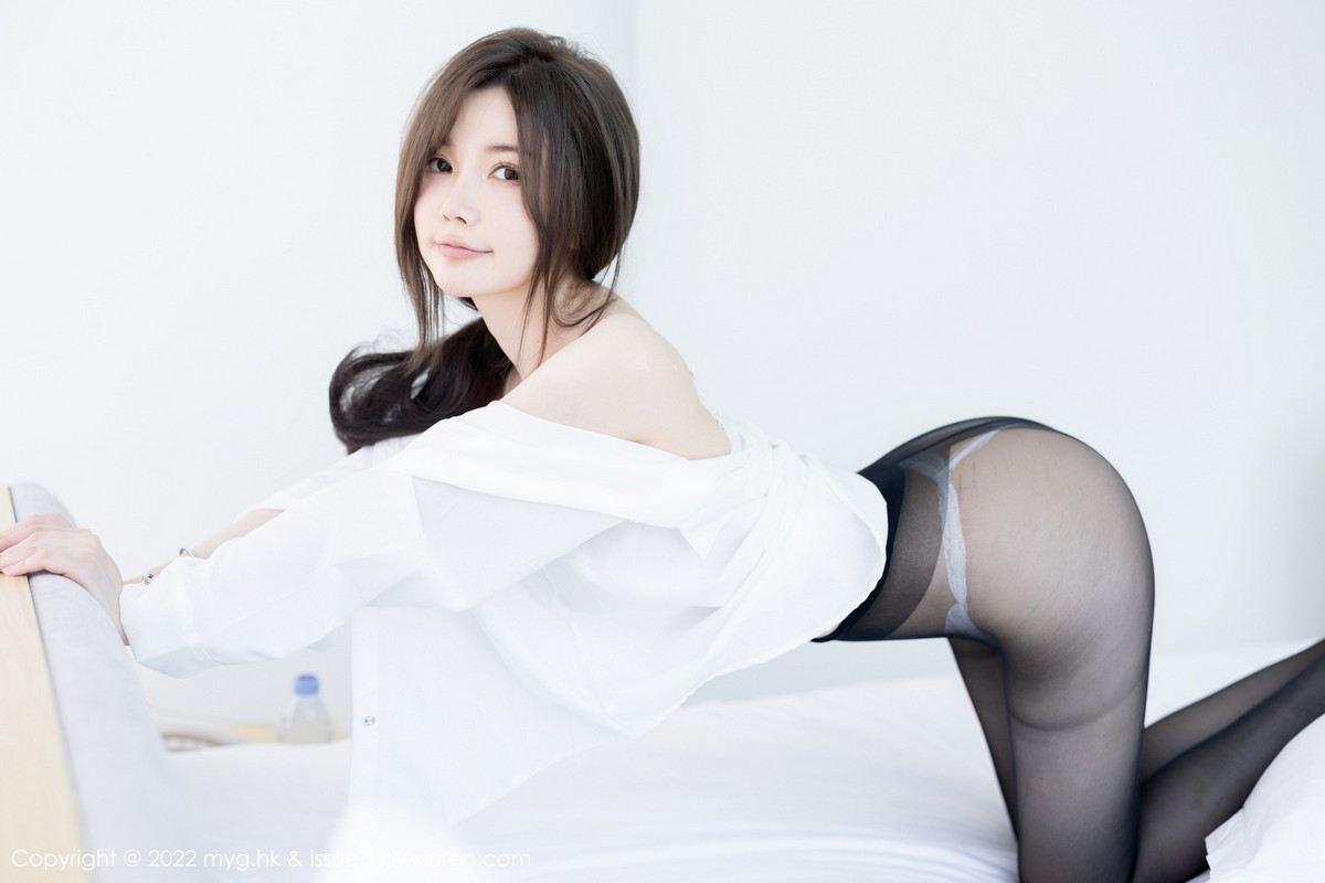 xgyw.top_[MyGirl美媛馆]Vol.641_模特糯美子MINIbabe私房脱白纱衣露性感蕾丝内衣惹火诱惑写真59P