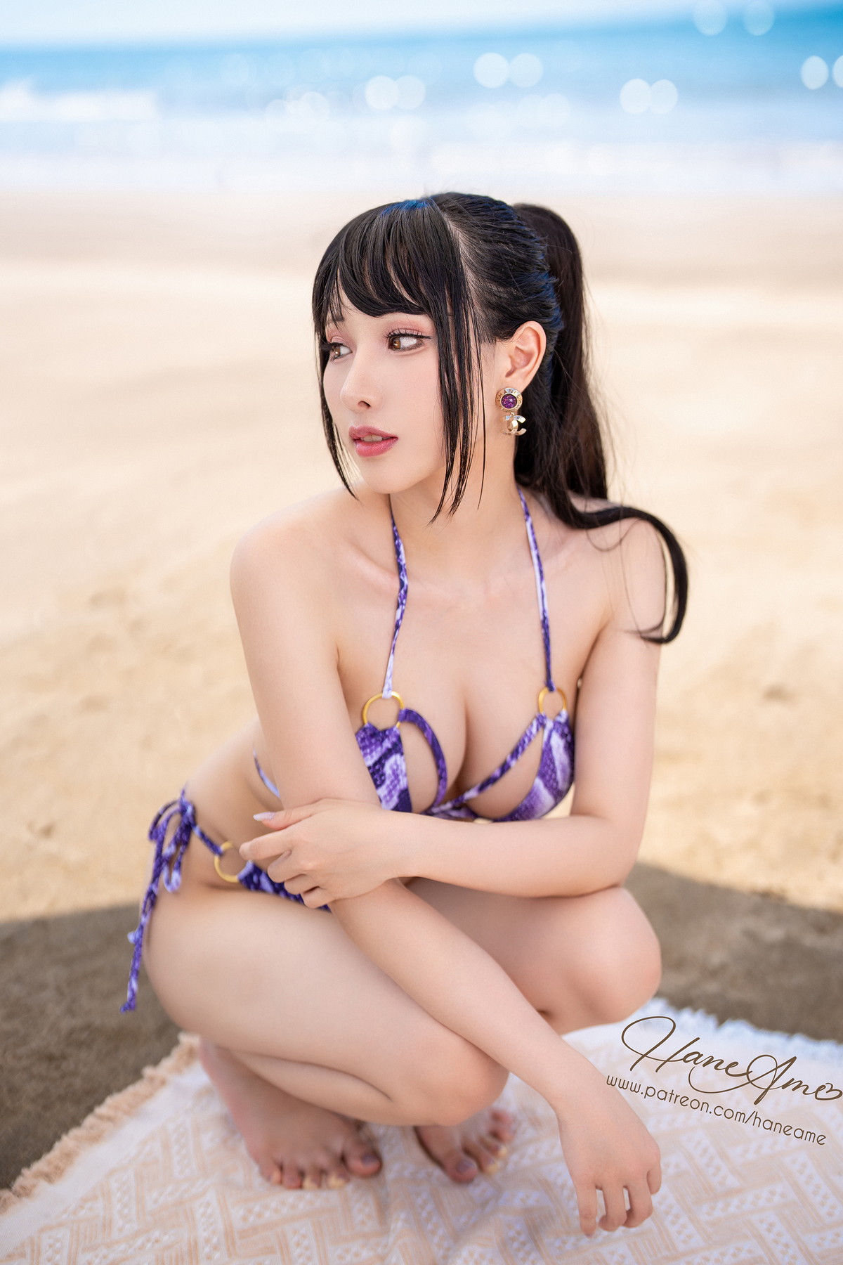 xgyw.top_Coser美女雨波_HaneAme夏日主题海边沙滩性感比基尼秀完美身材撩人诱惑写真47P
