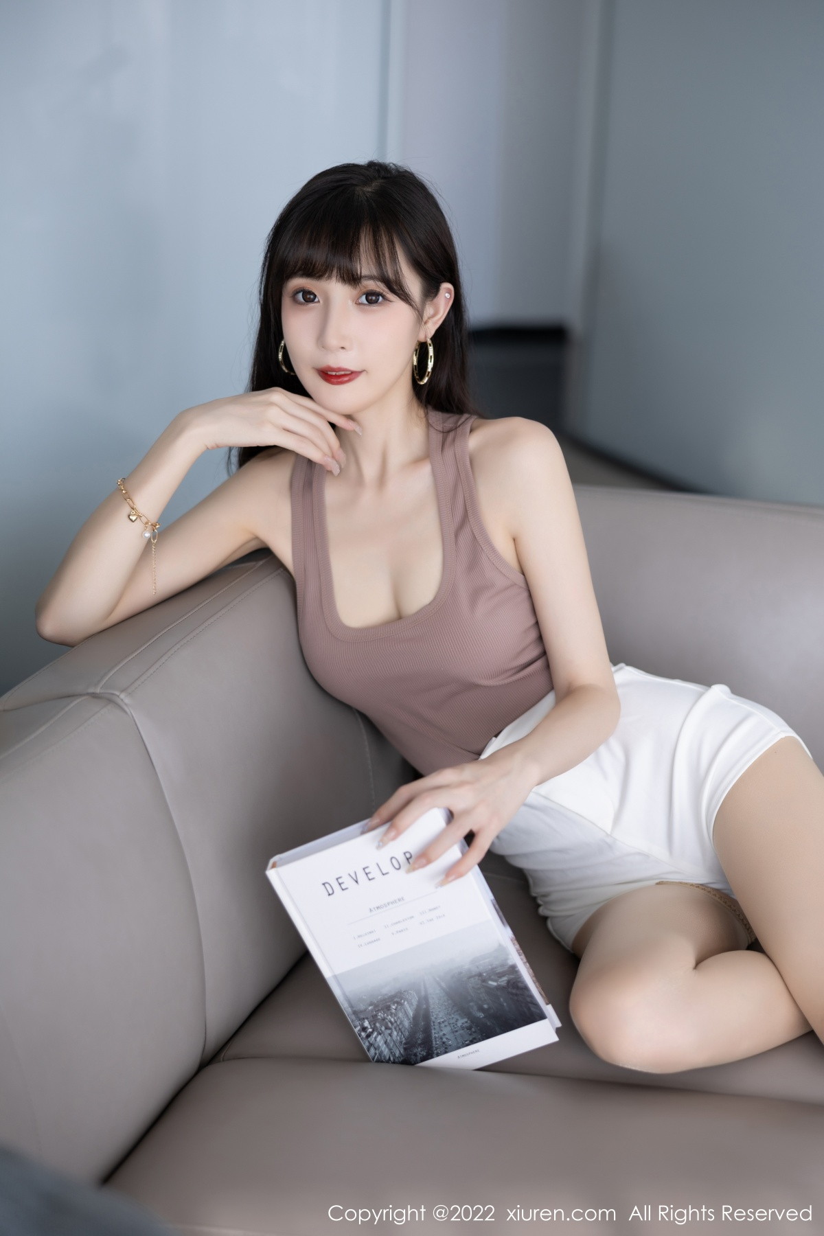 xgyw.top_[XiuRen秀人网]No.5724_模特林星阑性感咖啡色高开叉服配白色短裙秀曼妙身姿诱惑写真93P