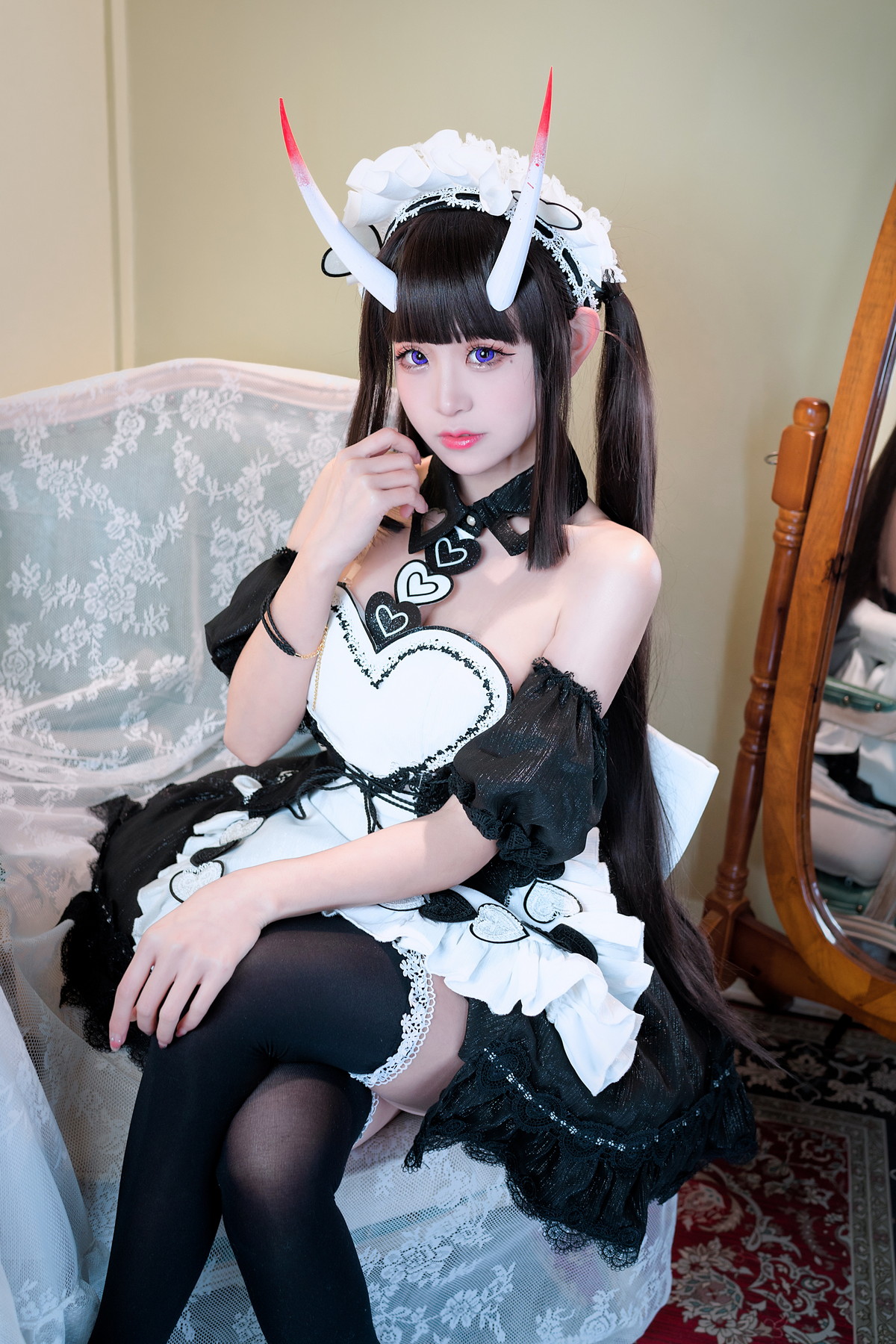 xgyw.top_网络美女miko酱ww能代女仆主题私房性感吊裙配黑丝吊袜秀完美身材诱惑写真36P