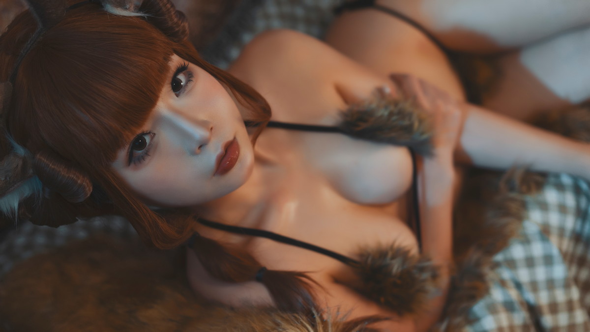 xgyw.top_网络美女yuuhui玉汇圣诞麋鹿兽耳主题性感绒毛服饰露三点式内衣惹火诱惑写真110P