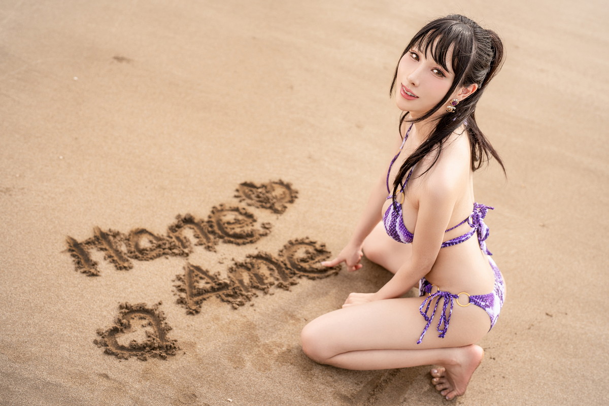 xgyw.top_Coser美女雨波_HaneAme夏日主题海边沙滩性感比基尼秀完美身材撩人诱惑写真47P