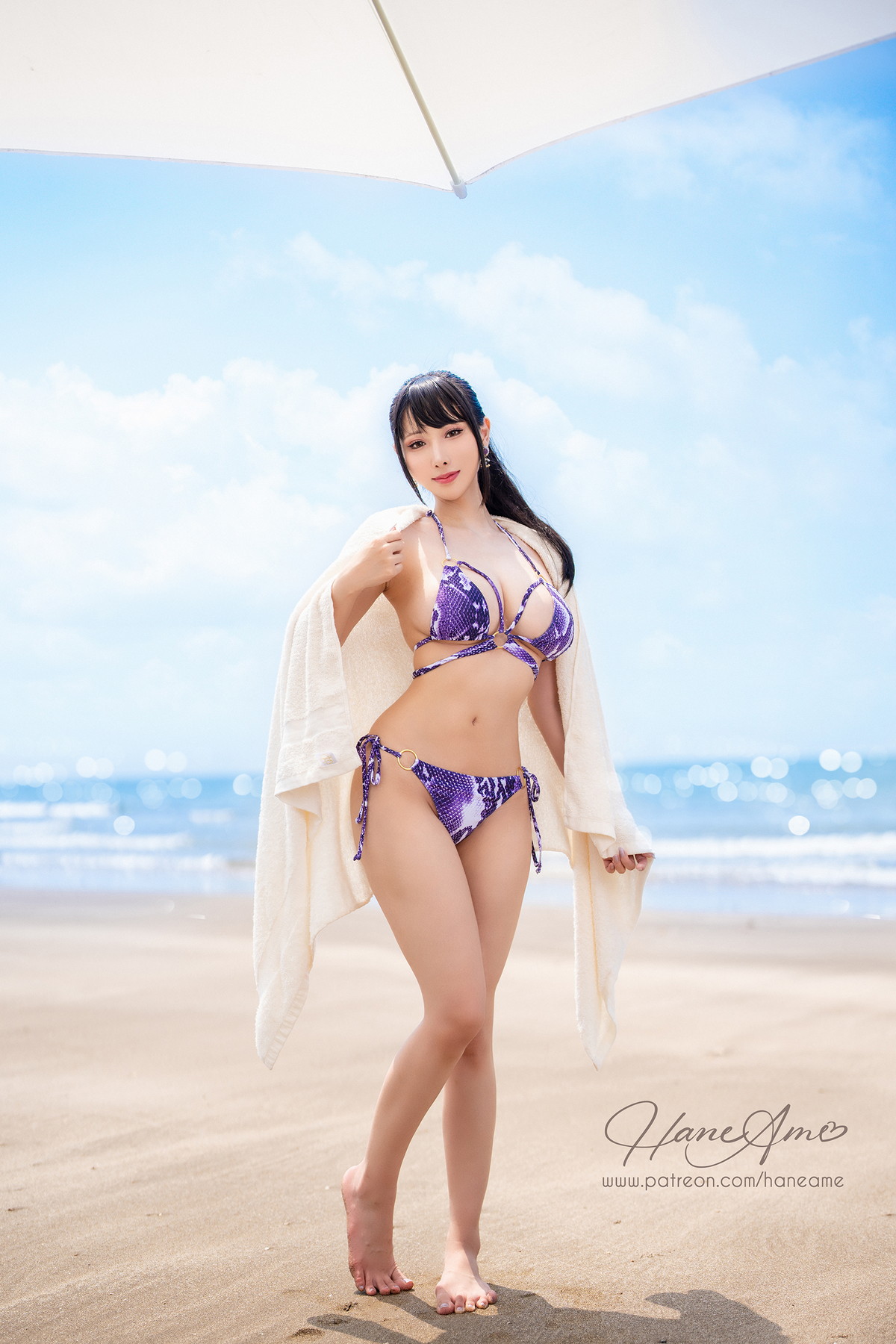 xgyw.top_Coser美女雨波_HaneAme夏日主题海边沙滩性感比基尼秀完美身材撩人诱惑写真47P