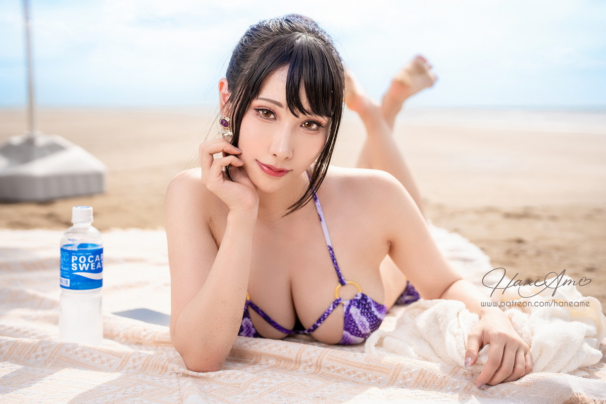 xgyw.top_Coser美女雨波_HaneAme夏日主题海边沙滩性感比基尼秀完美身材撩人诱惑写真47P