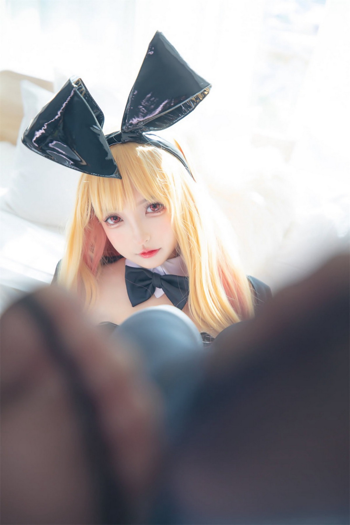 xgyw.top_萝莉美女神楽板真冬海梦兔女郎主题私房性感黑色皮质连体衣配黑丝吊袜诱惑写真75P