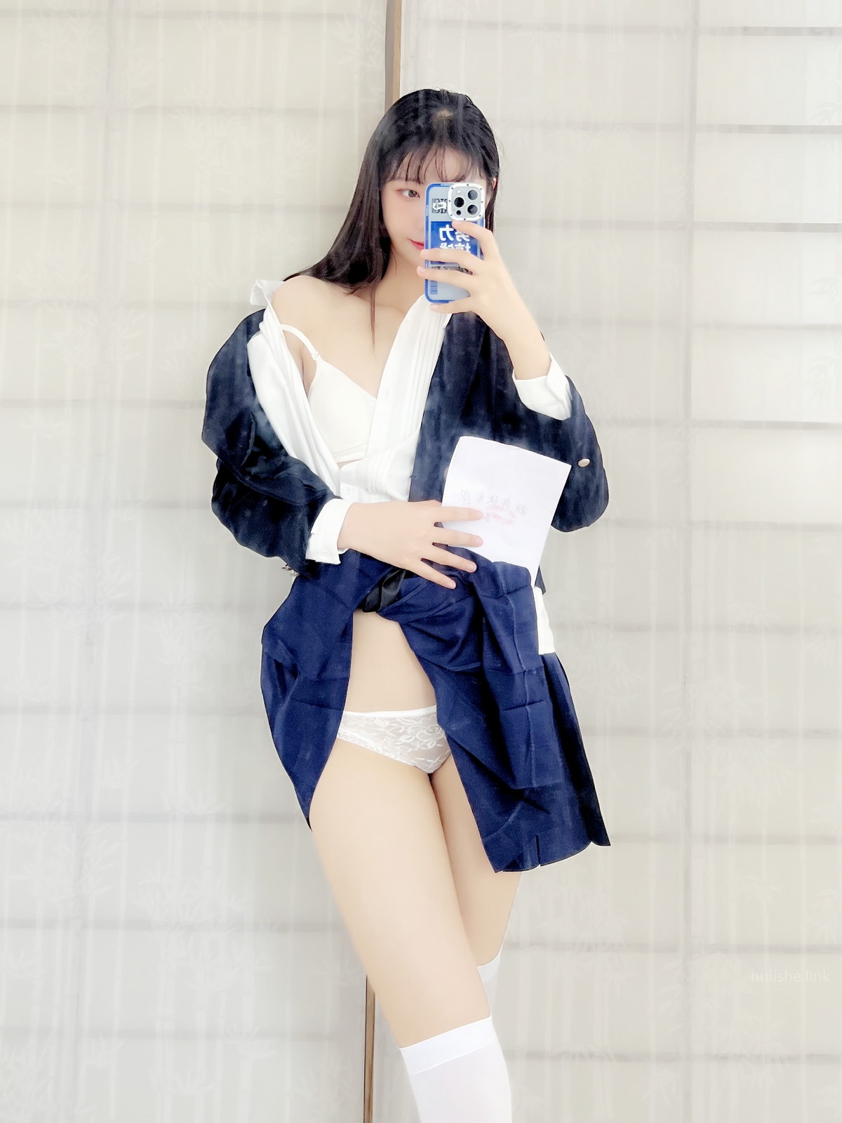 xgyw.top_网络美女西瓜少女新年祝福福利主题私房性感JK制服半脱露蕾丝内裤诱惑写真38P