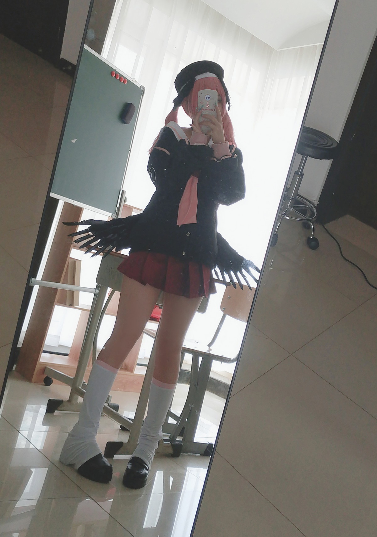 xgyw.top_Cosplay美女日奈娇下江小春主题室内脱性感学生制服露三点式内衣迷人诱惑写真149P