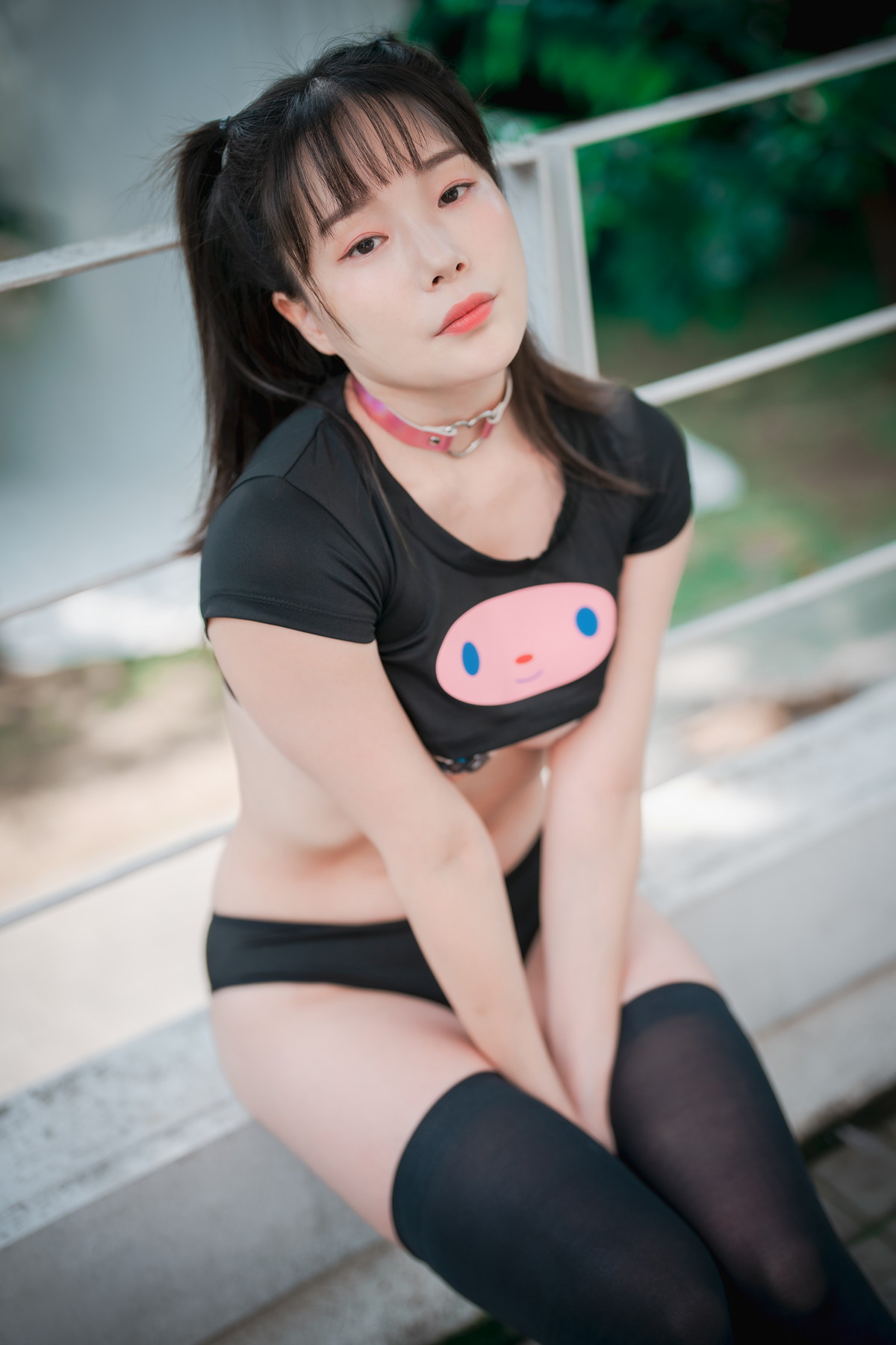 xgyw.top_[DJAWA]No.211_模特PIA_Black Puppy Girl主题性感黑色卡通短上衣露豪乳遮点诱惑写真50P