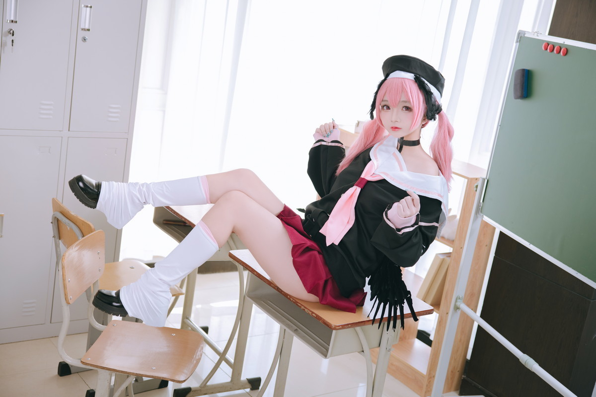 xgyw.top_Cosplay美女日奈娇下江小春主题室内脱性感学生制服露三点式内衣迷人诱惑写真149P