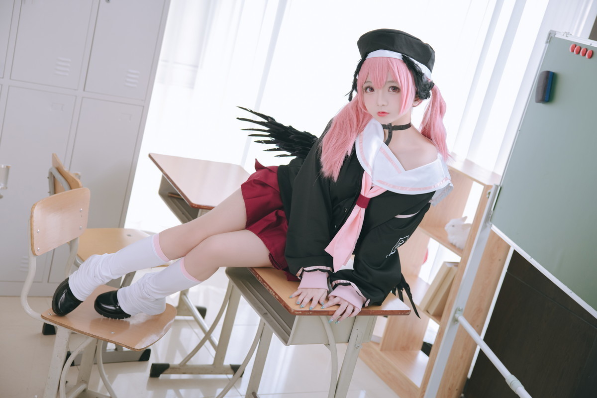 xgyw.top_Cosplay美女日奈娇下江小春主题室内脱性感学生制服露三点式内衣迷人诱惑写真149P
