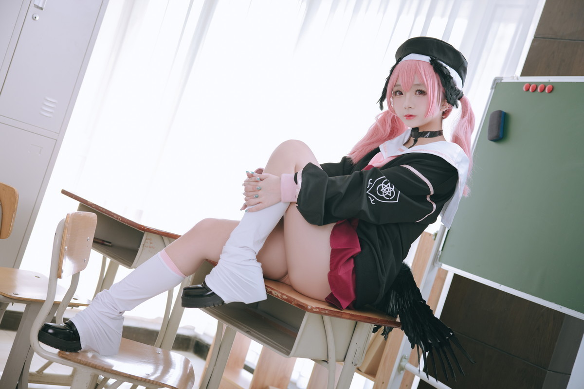 xgyw.top_Cosplay美女日奈娇下江小春主题室内脱性感学生制服露三点式内衣迷人诱惑写真149P