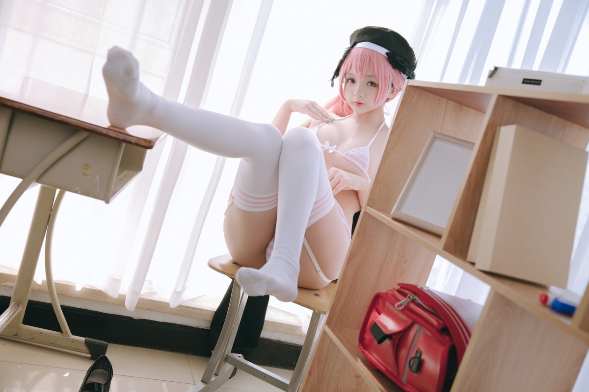 xgyw.top_Cosplay美女日奈娇下江小春主题室内脱性感学生制服露三点式内衣迷人诱惑写真149P