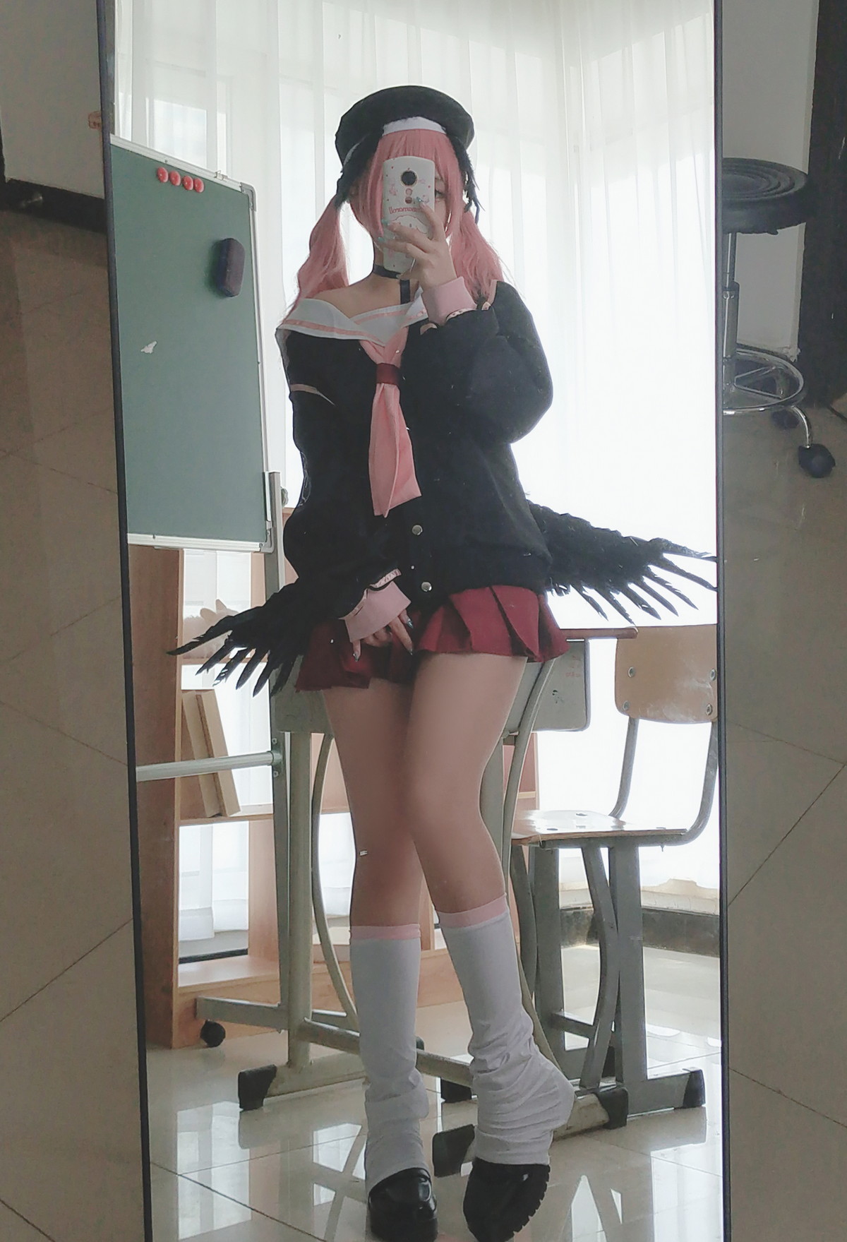 xgyw.top_Cosplay美女日奈娇下江小春主题室内脱性感学生制服露三点式内衣迷人诱惑写真149P