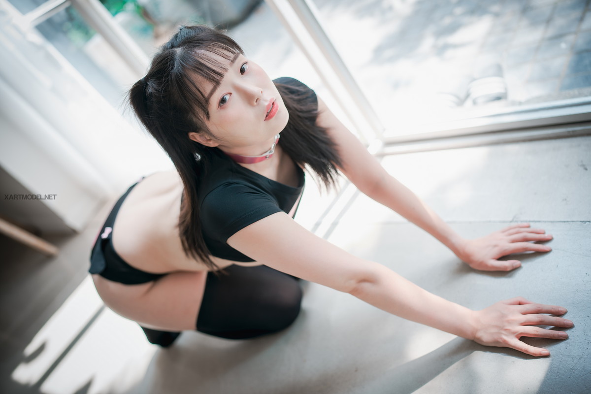 xgyw.top_[DJAWA]No.211_模特PIA_Black Puppy Girl主题性感黑色卡通短上衣露豪乳遮点诱惑写真50P