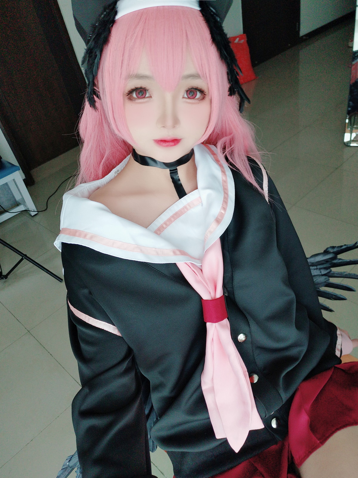 xgyw.top_Cosplay美女日奈娇下江小春主题室内脱性感学生制服露三点式内衣迷人诱惑写真149P