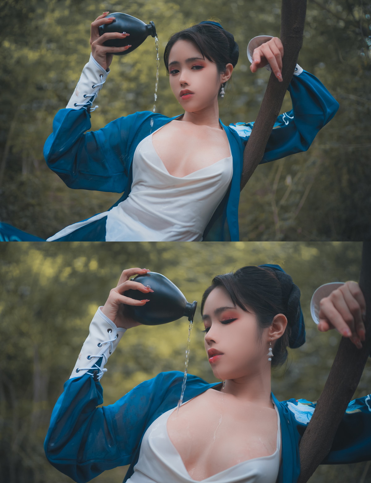 xgyw.top_网络美女钛合金TiTi侠客主题户外丛林脱古装服饰薄纱裹身秀豪乳惹火诱惑写真50P
