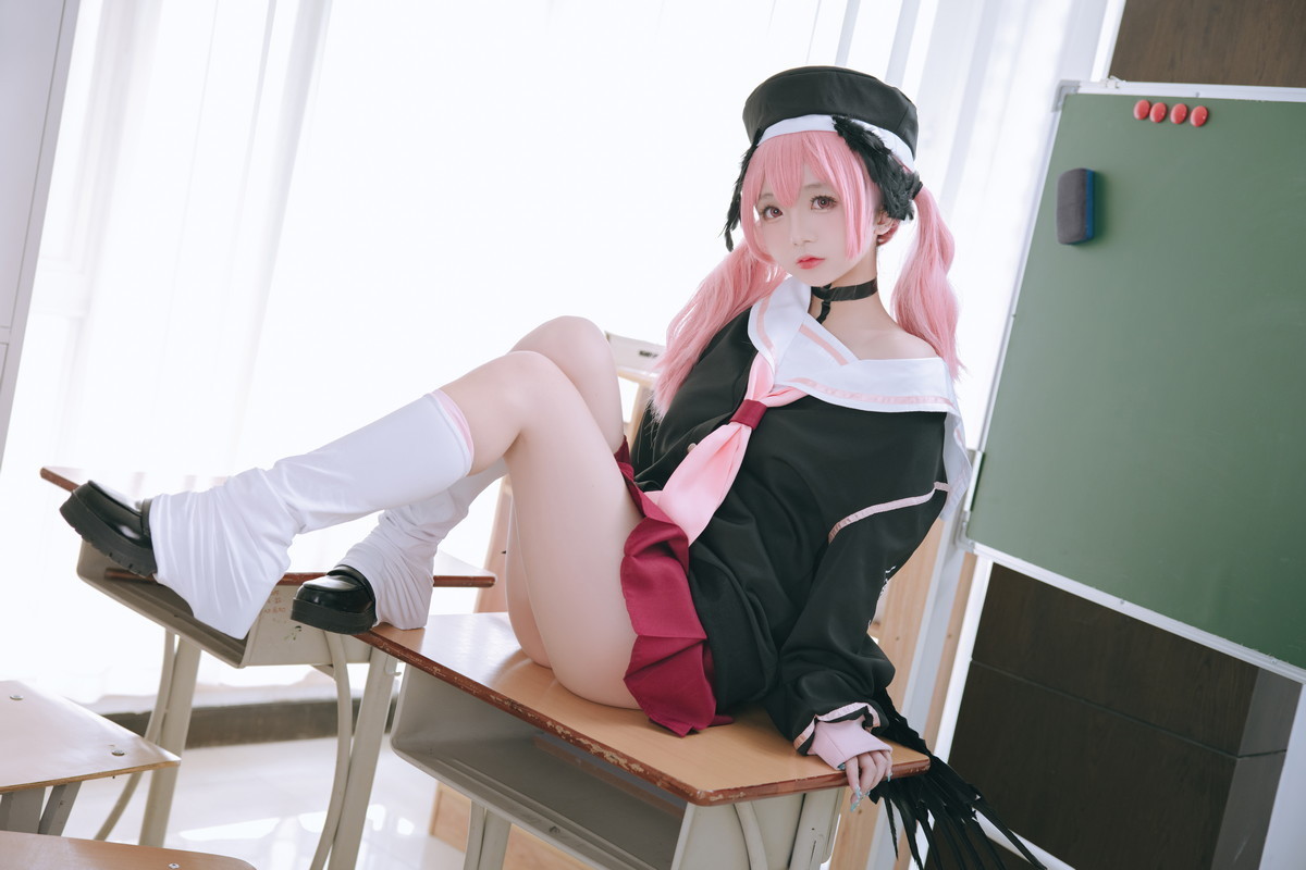 xgyw.top_Cosplay美女日奈娇下江小春主题室内脱性感学生制服露三点式内衣迷人诱惑写真149P
