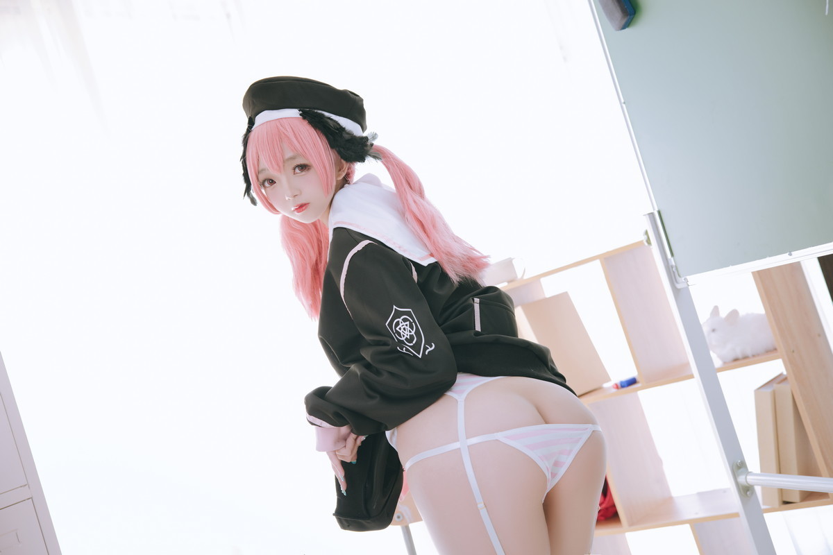 xgyw.top_Cosplay美女日奈娇下江小春主题室内脱性感学生制服露三点式内衣迷人诱惑写真149P