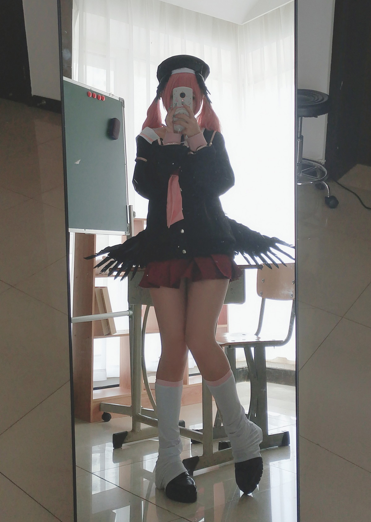 xgyw.top_Cosplay美女日奈娇下江小春主题室内脱性感学生制服露三点式内衣迷人诱惑写真149P