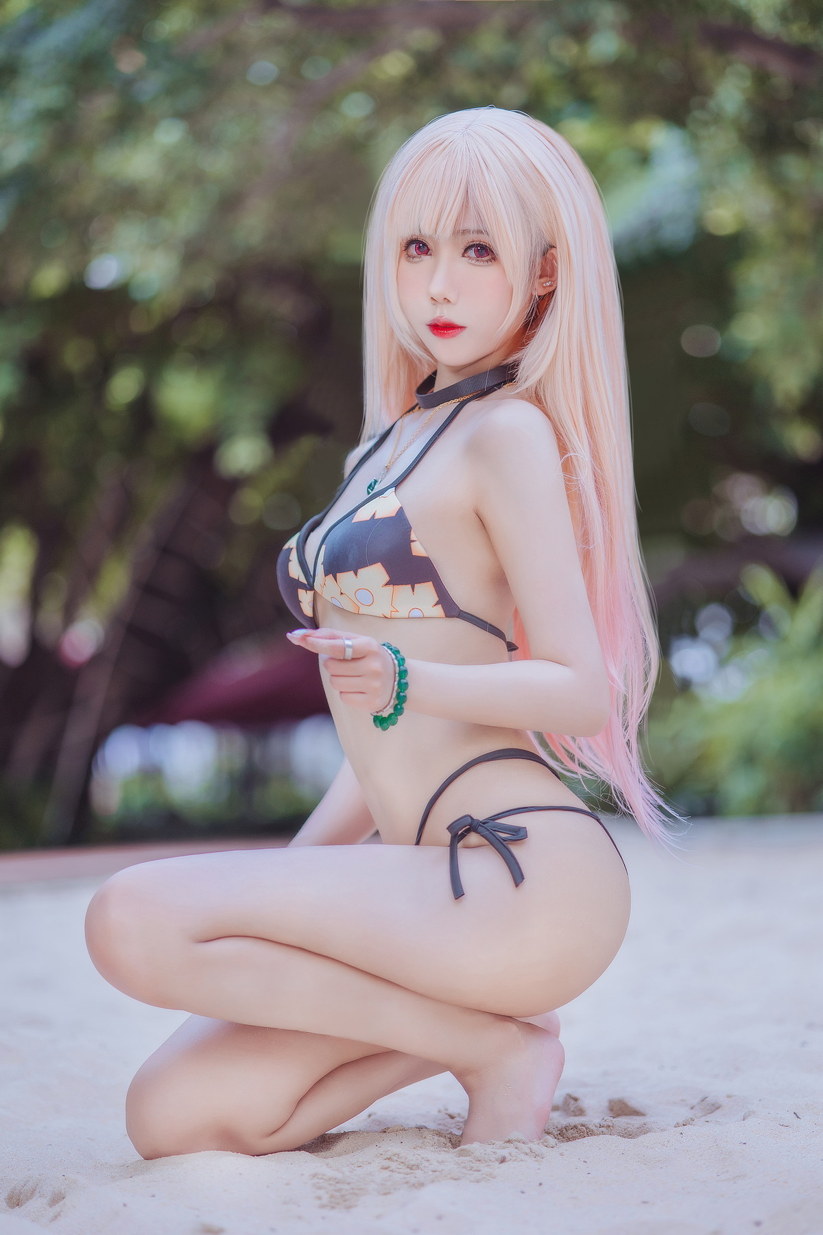 xgyw.top_Coser美女仙女月喜多川泳装主题户外泳池性感比基尼秀完美身材迷人诱惑写真29P