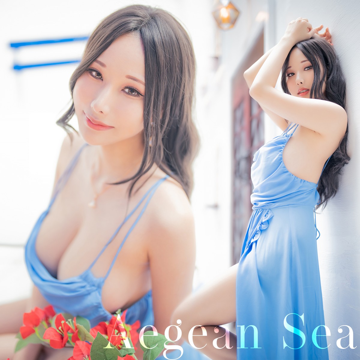 xgyw.top_Coser美女雨波_HaneAme爱琴海主题户外性感深蓝吊带长裙秀完美身材迷人写真39P