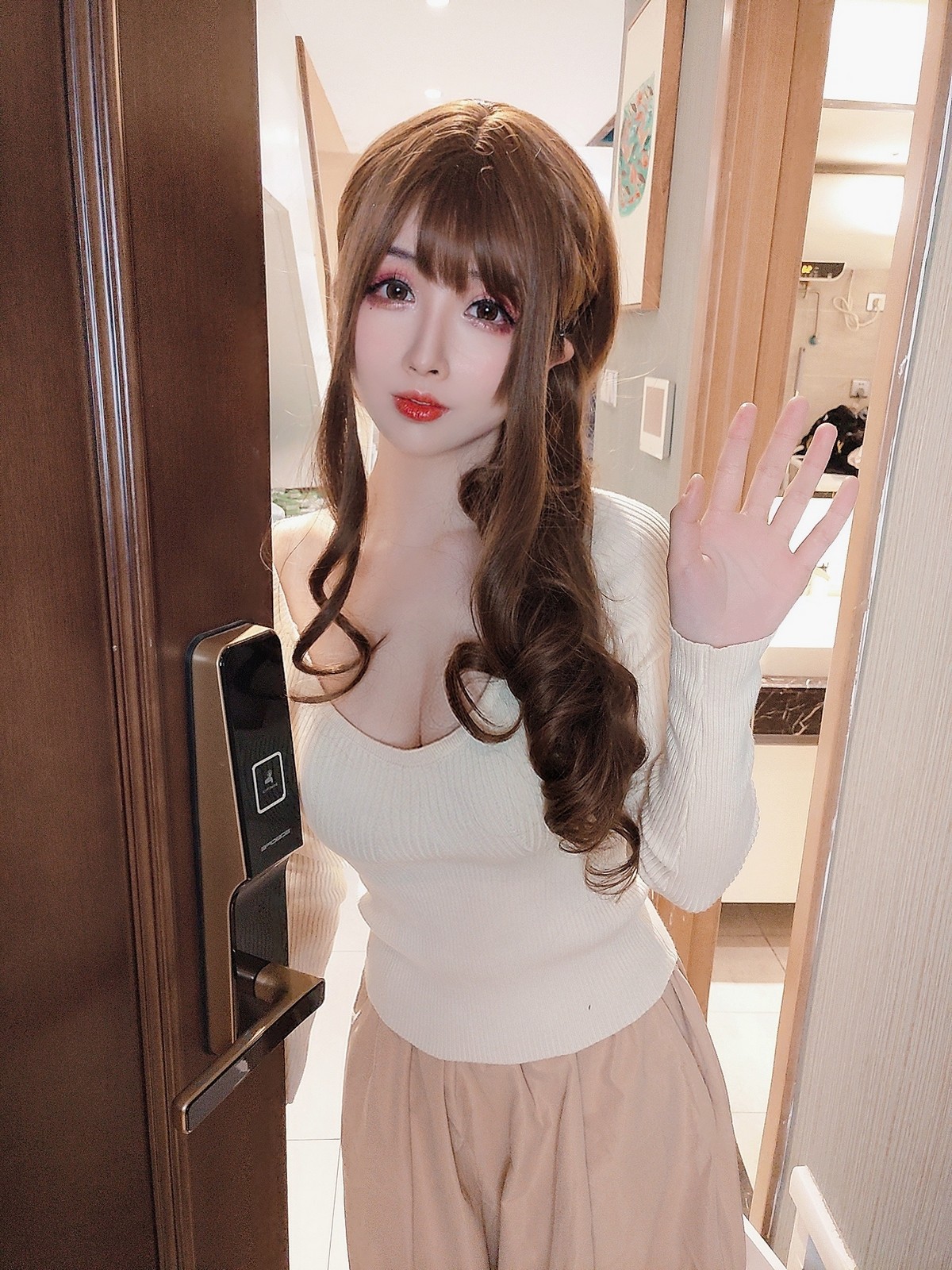 xgyw.top_网络美女rioko凉凉子睡着了主题私房床上性感灰色蕾丝内衣秀惹火身材诱惑写真45P