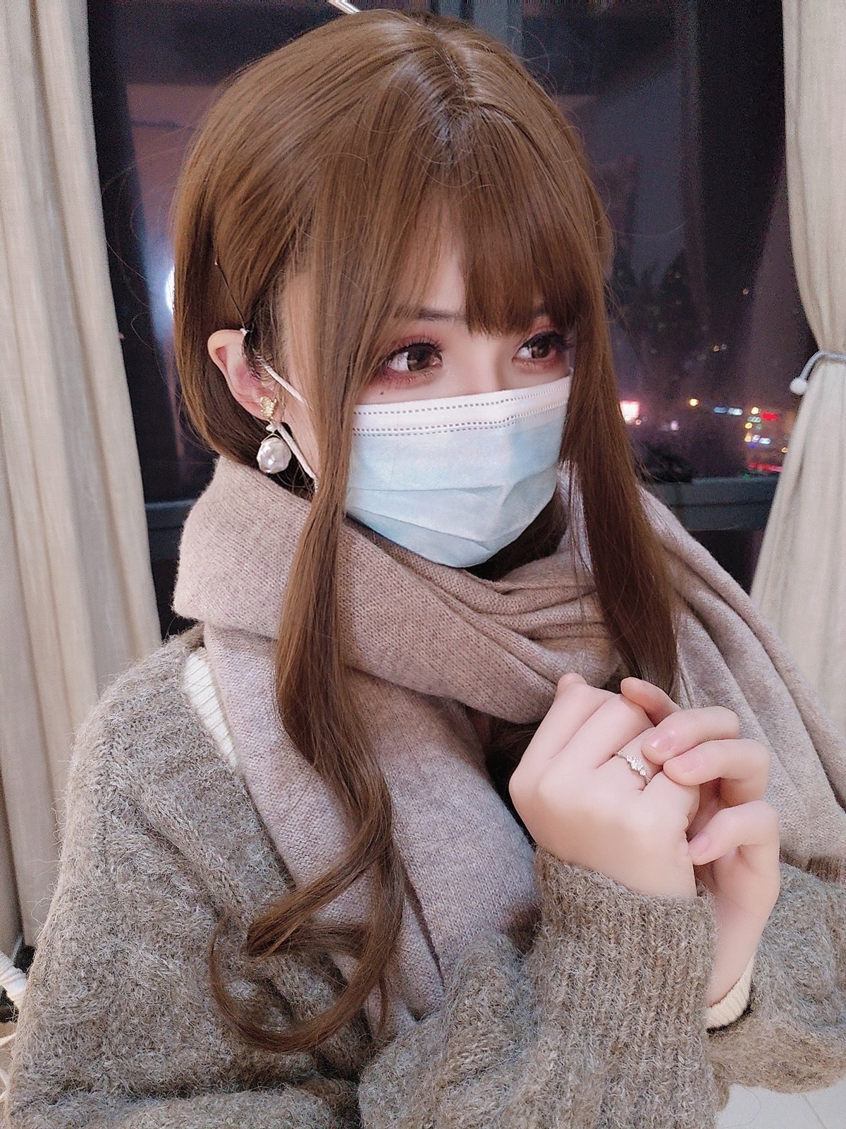 xgyw.top_网络美女rioko凉凉子睡着了主题私房床上性感灰色蕾丝内衣秀惹火身材诱惑写真45P