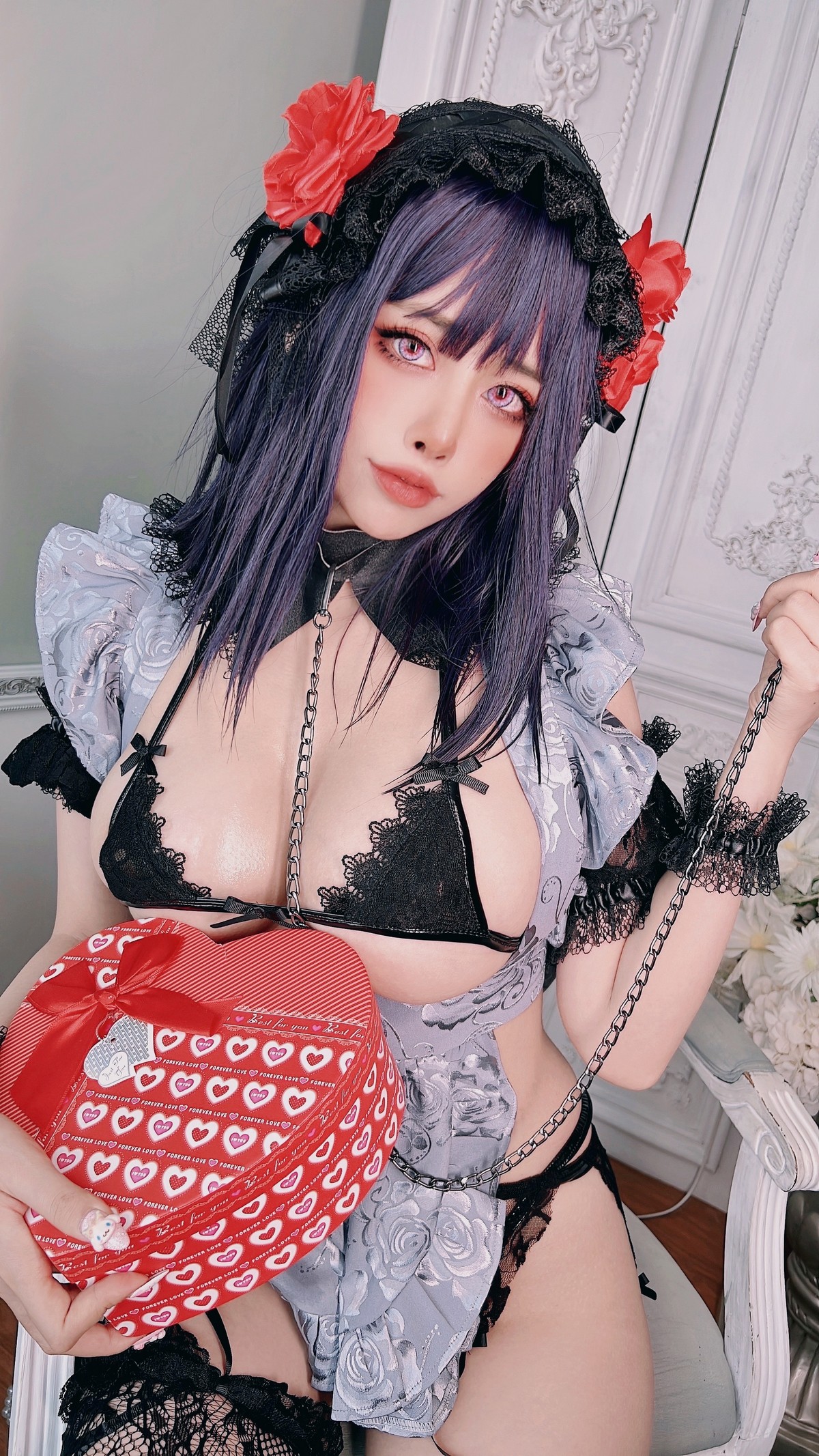 xgyw.top_日本性感萝莉Byoru-Shizuku Kuroe主题私房黑色蕾丝内衣配蕾丝吊袜惹火诱惑写真63P
