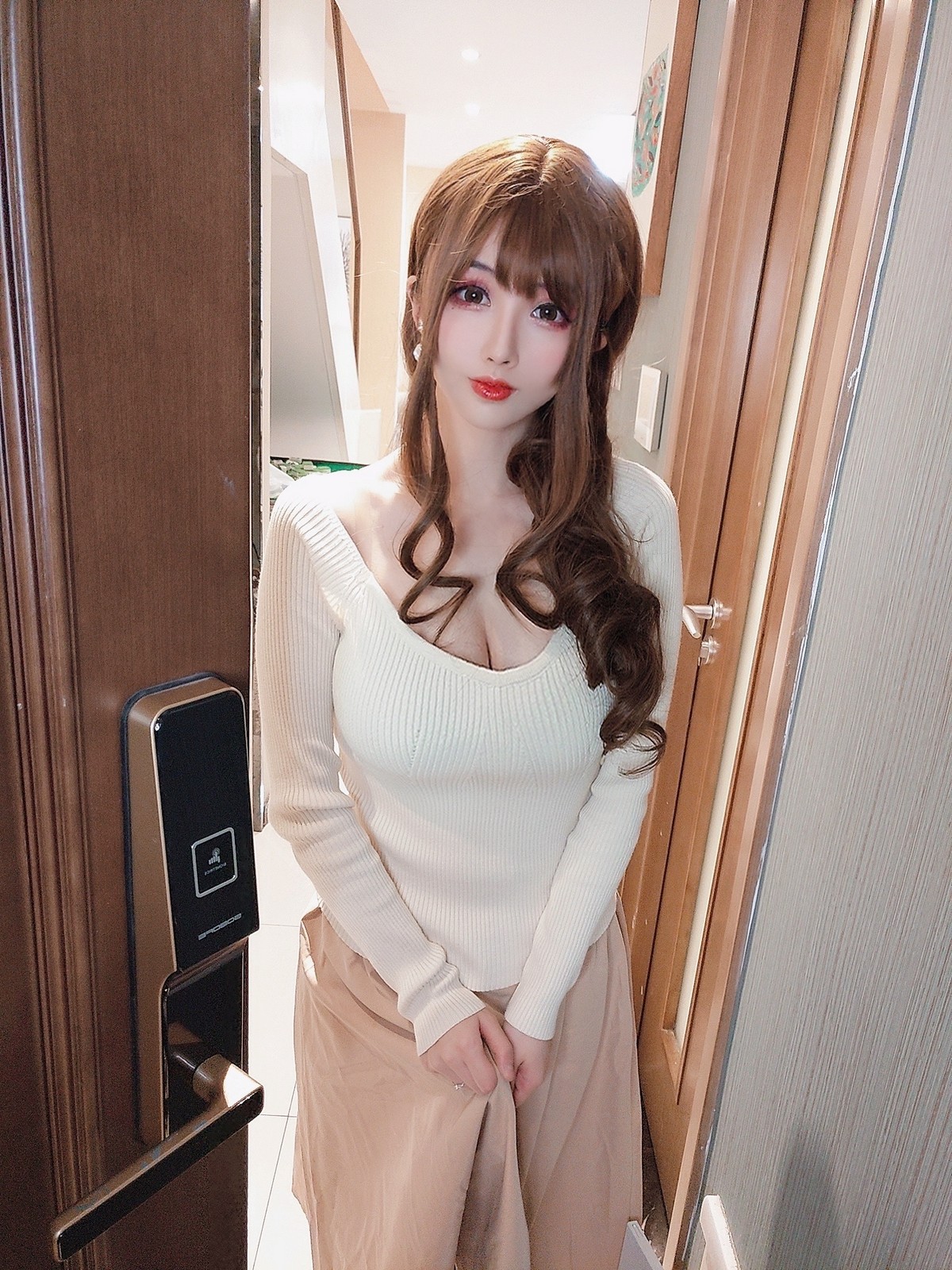 xgyw.top_网络美女rioko凉凉子睡着了主题私房床上性感灰色蕾丝内衣秀惹火身材诱惑写真45P