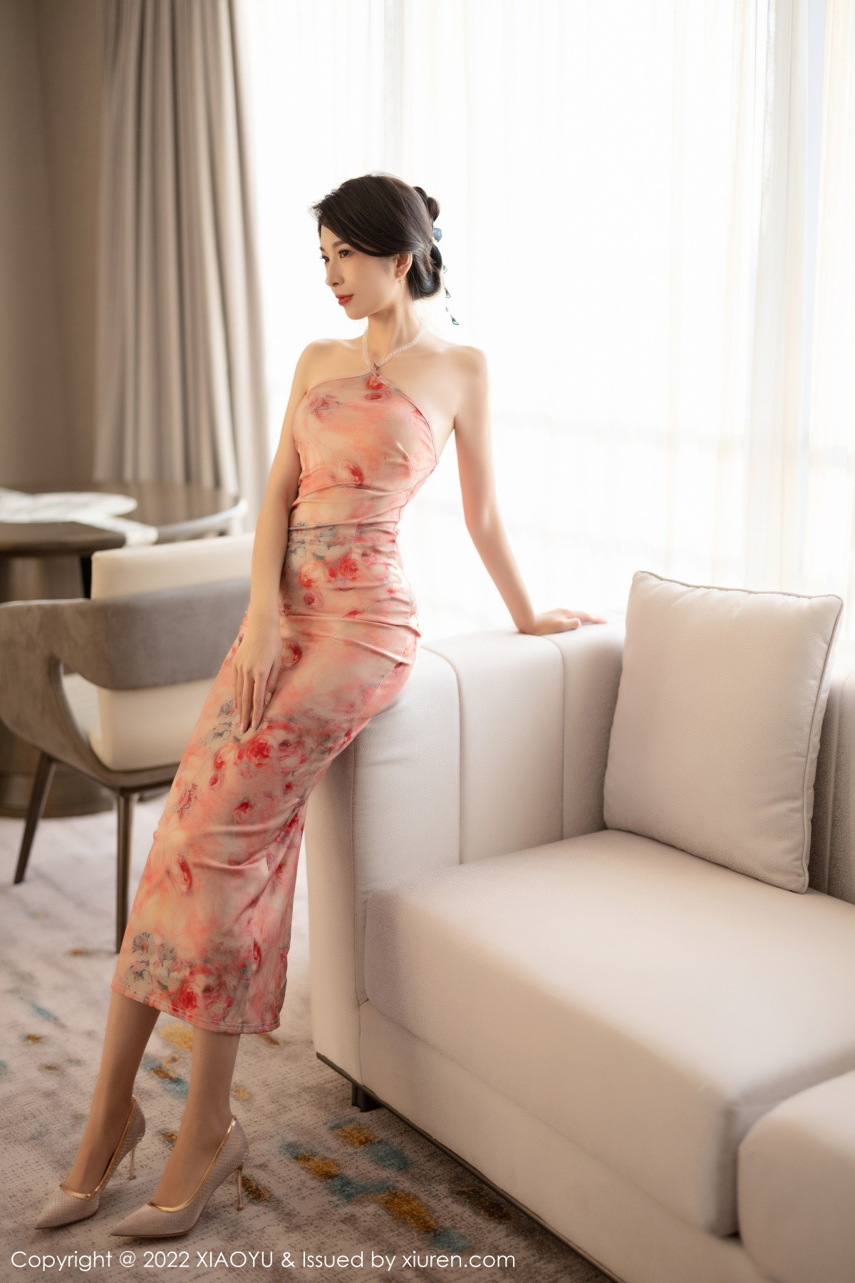 xgyw.top_[XiaoYu画语界]Vol.891_模特林乐一半脱浅色花纹连衣长裙露性感内衣肉丝吊袜诱惑写真83P