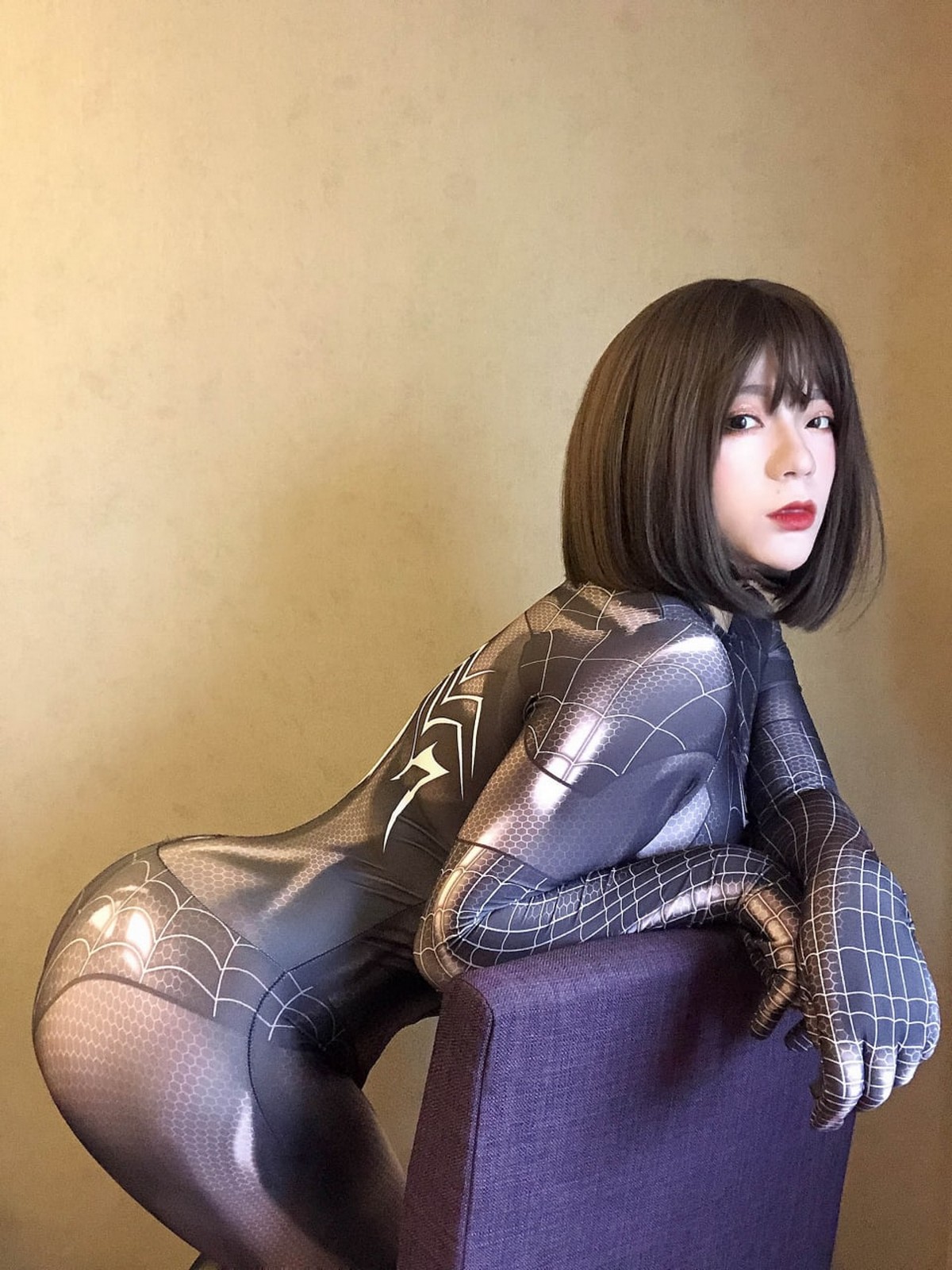 xgyw.top_网络美女奶兔biubiu蜘蛛侠妹妹主题性感黑色蜘蛛侠服饰紧身秀完美身材诱惑写真87P