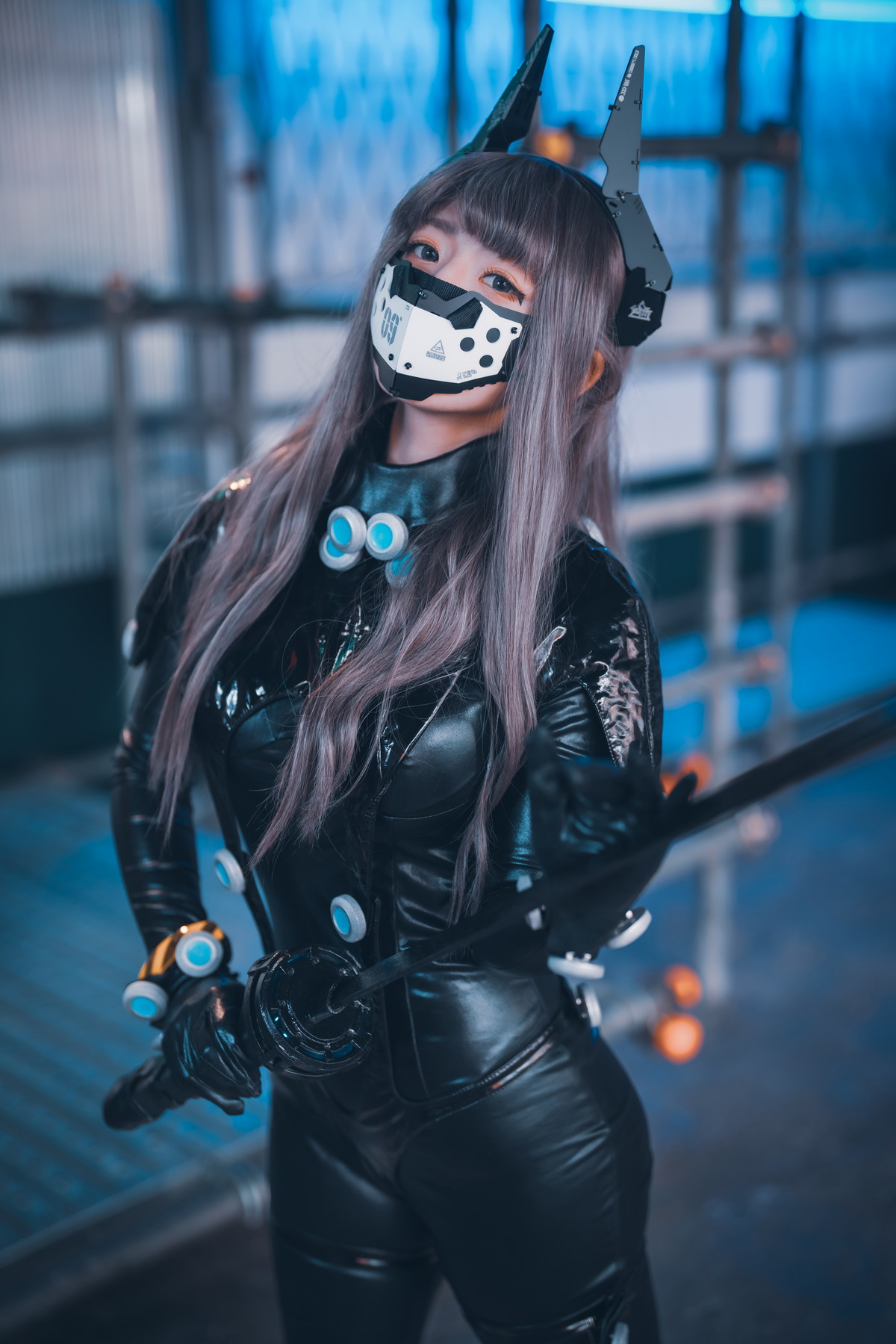 xgyw.top_[DJAWA]No.213_模特Maruemon_GantZ Version主题脱皮衣露黑色皮质情趣内衣诱惑写真151P