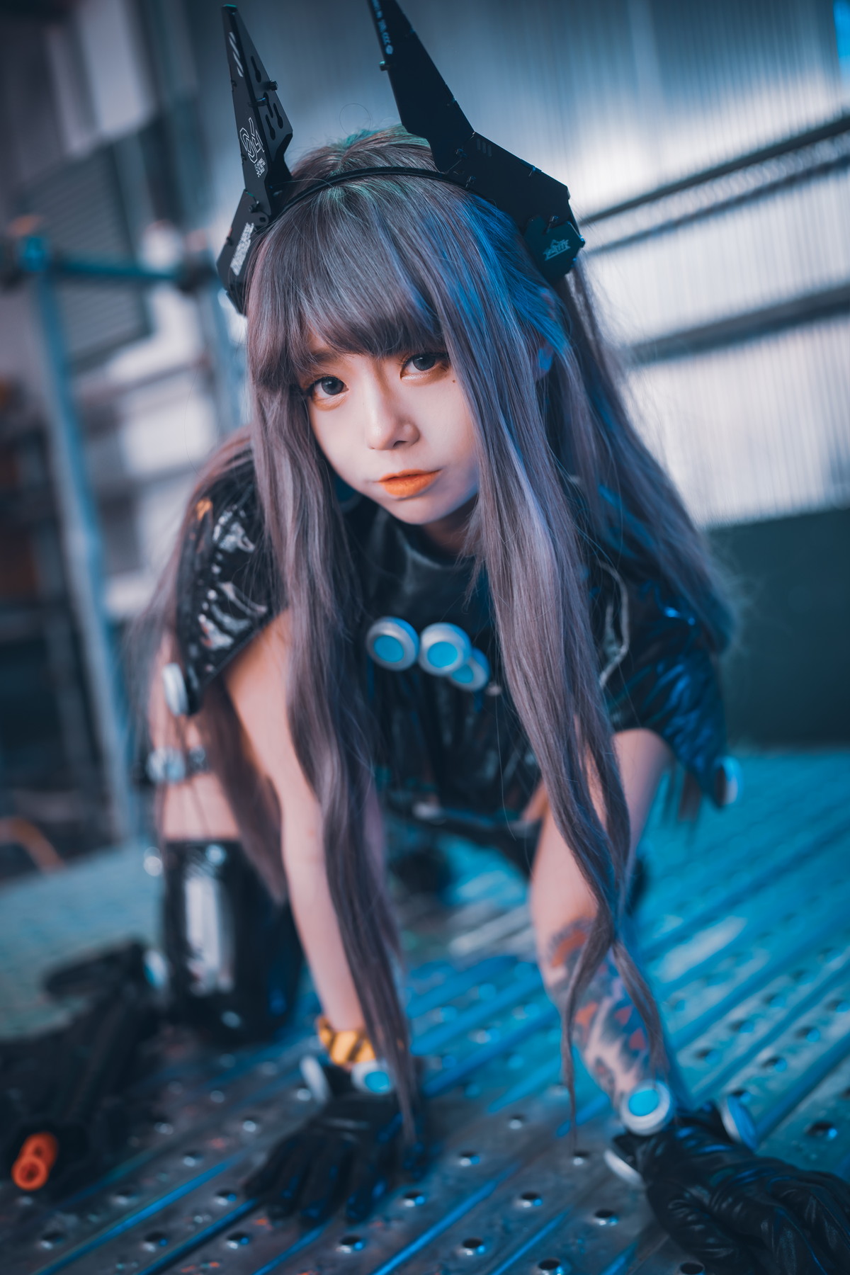 xgyw.top_[DJAWA]No.213_模特Maruemon_GantZ Version主题脱皮衣露黑色皮质情趣内衣诱惑写真151P
