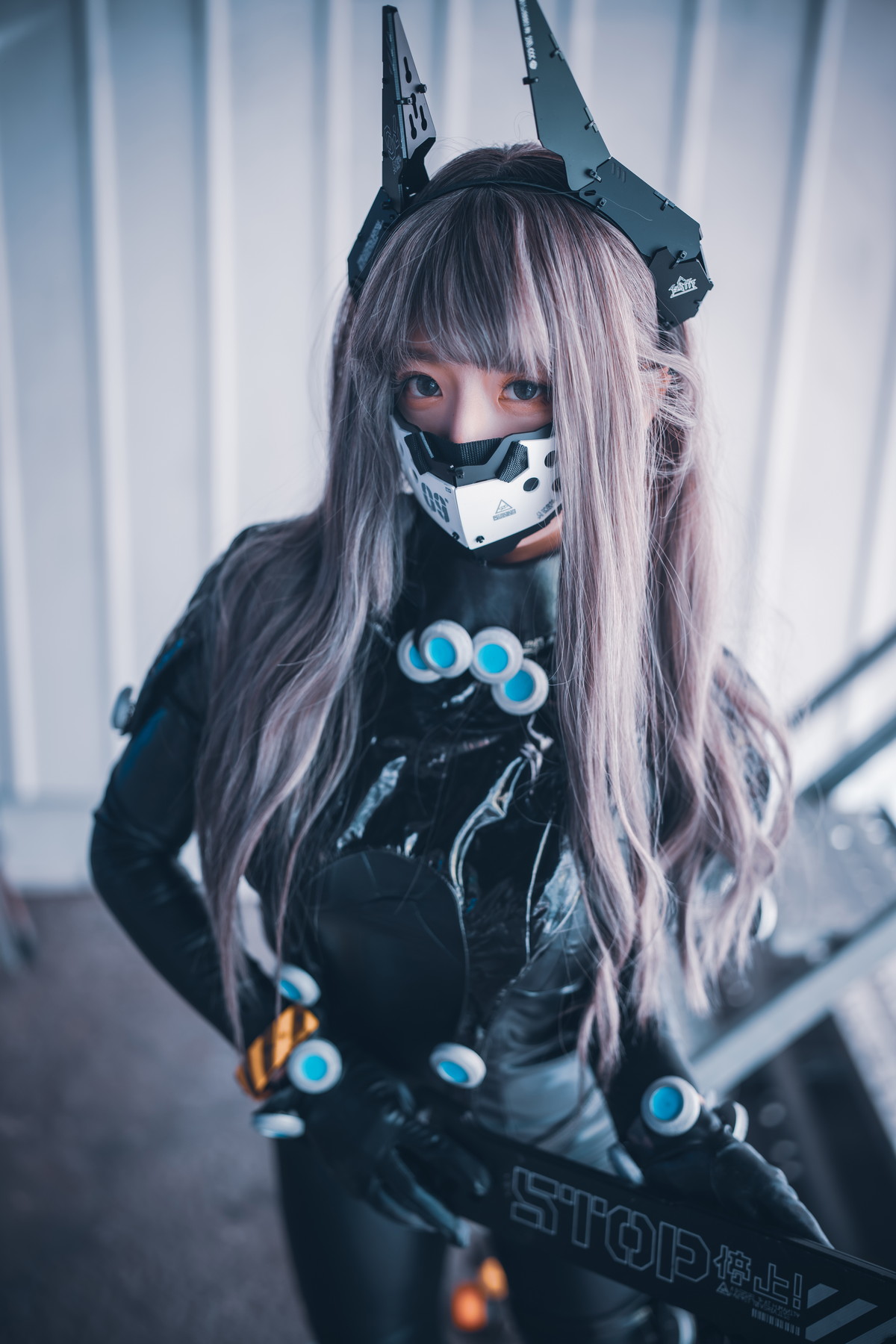 xgyw.top_[DJAWA]No.213_模特Maruemon_GantZ Version主题脱皮衣露黑色皮质情趣内衣诱惑写真151P