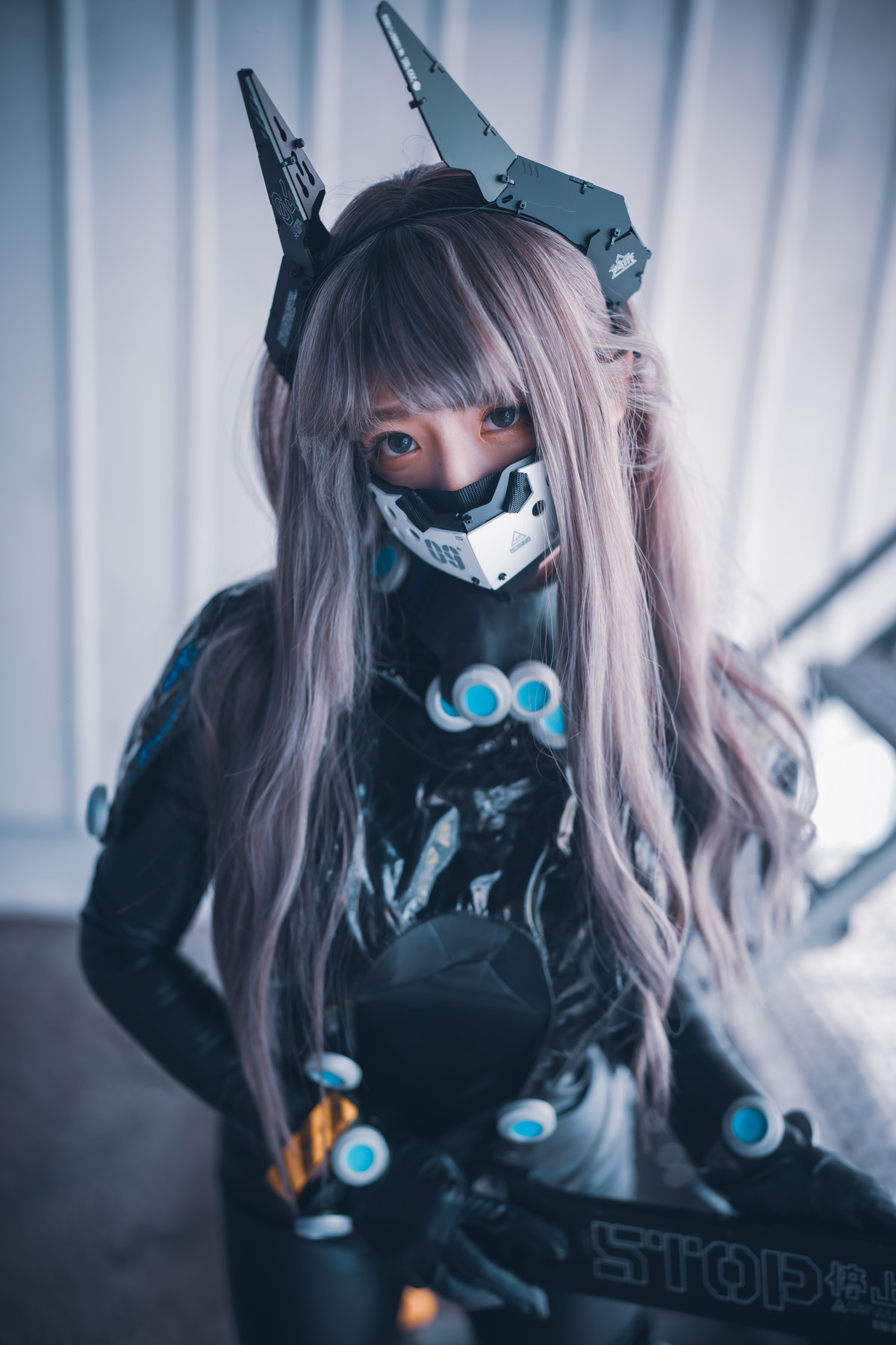 xgyw.top_[DJAWA]No.213_模特Maruemon_GantZ Version主题脱皮衣露黑色皮质情趣内衣诱惑写真151P