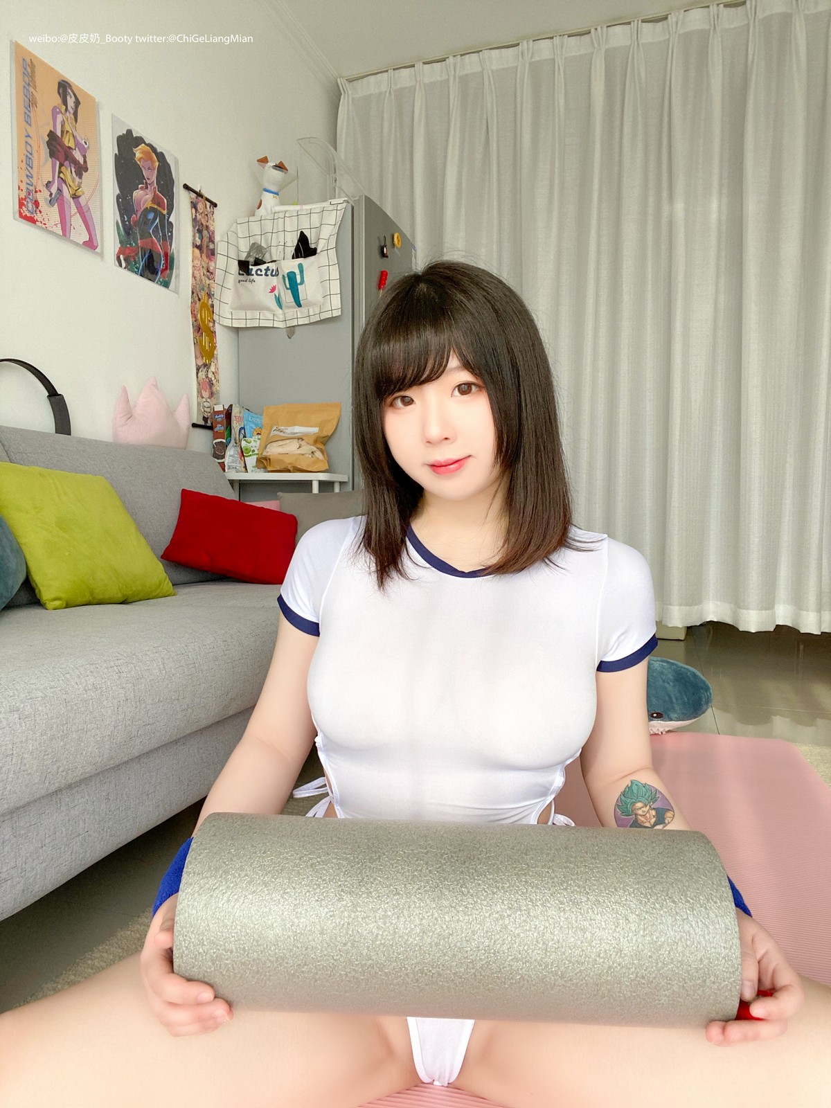 xgyw.top_网络美女皮皮奶高叉体操服主题私房浴室白色薄透连体衣湿身秀傲人豪乳诱惑写真82P