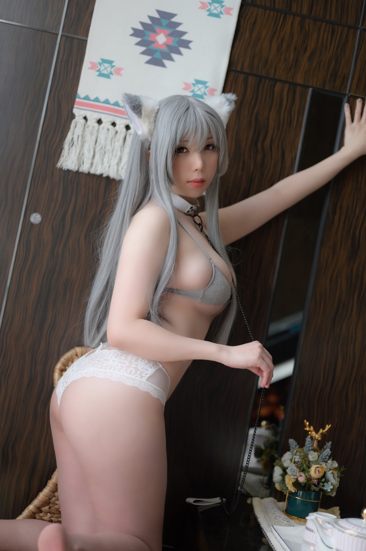 xgyw.top_Coser美女鹿野希猫内衣主题私房猫女郎装扮性感灰色内衣秀豪乳撩人诱惑写真74P