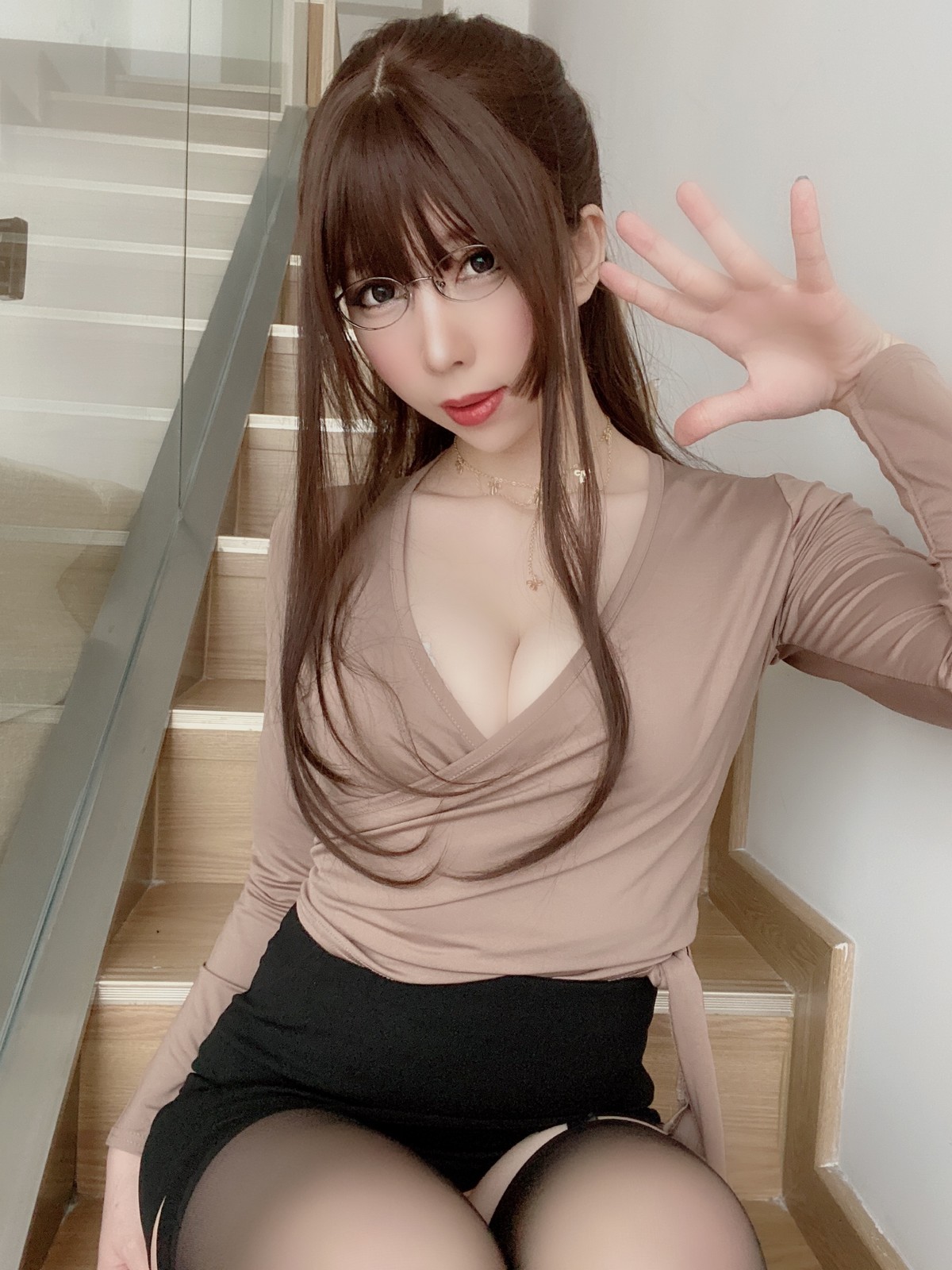 xgyw.top_Coser美女鹿野希豹纹胖次主题私房半脱露白色蕾丝内衣配豹纹内裤诱惑写真623P